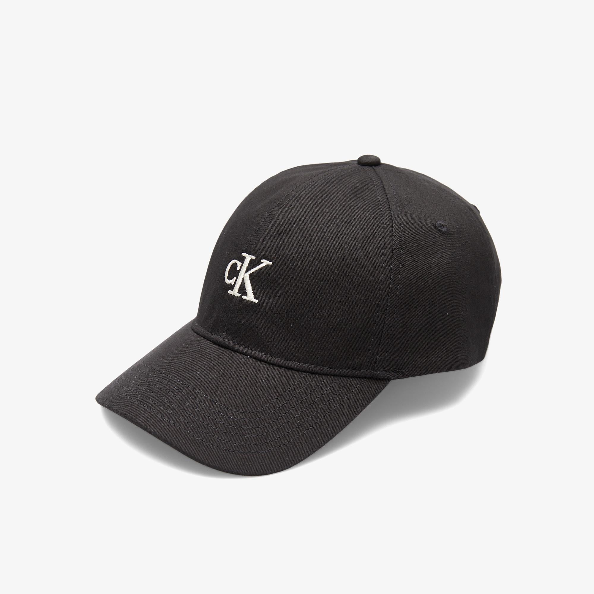 Calvin Klein Monologo Printed Baseball Erkek Siyah Şapka