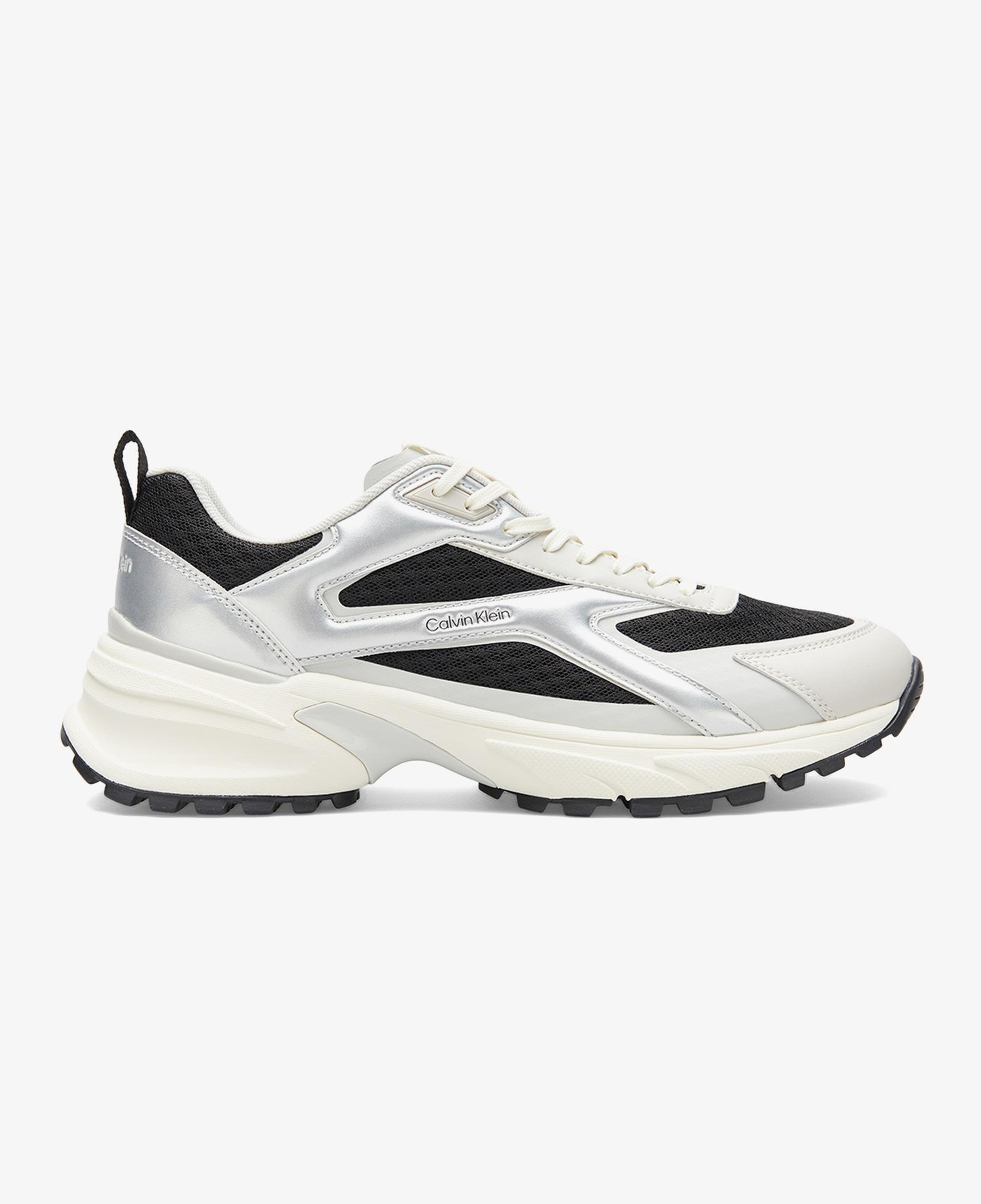 Calvin Klein Hike Runner Stripe Mix Erkek Siyah Sneaker