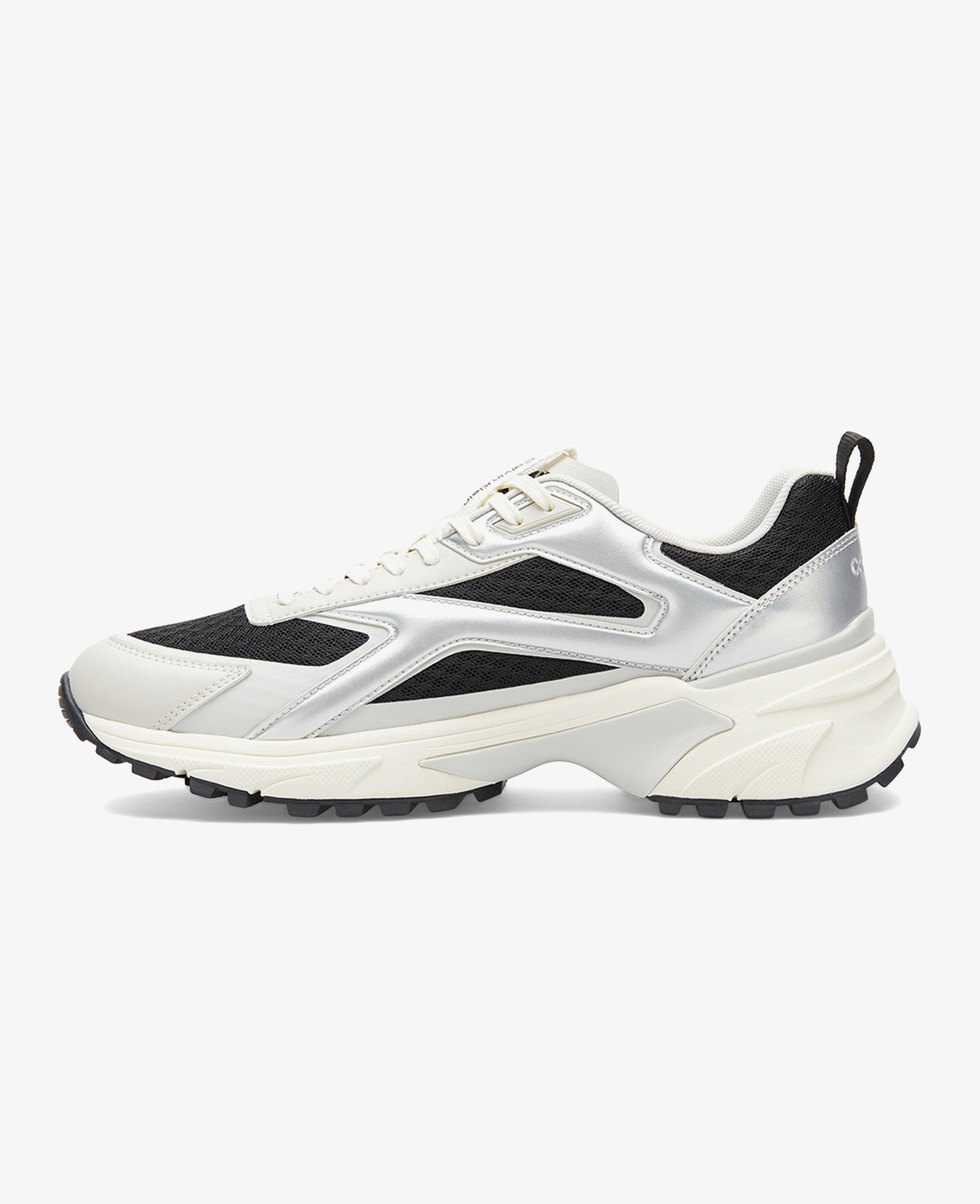 Calvin Klein Hike Runner Stripe Mix Erkek Siyah Sneaker