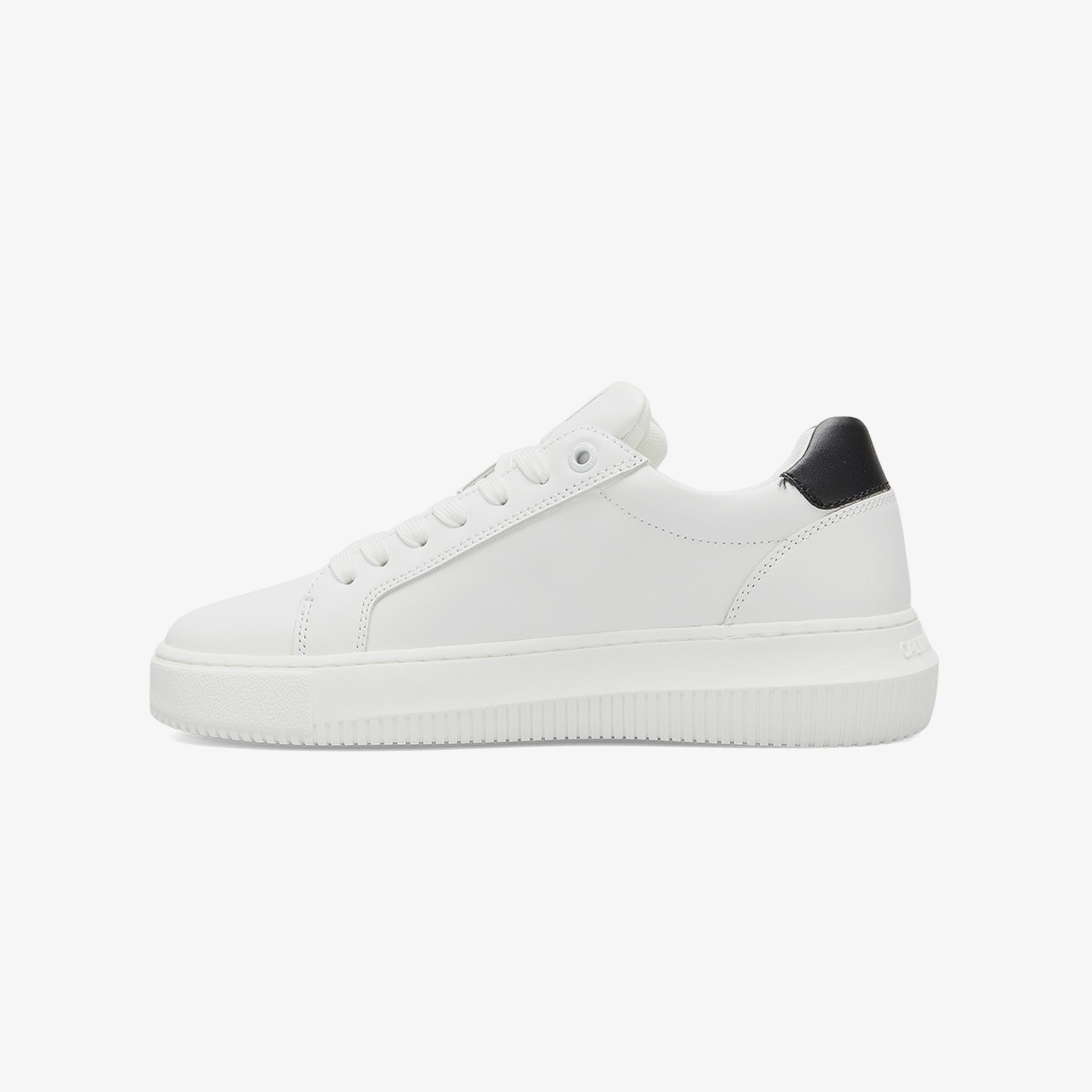 Calvin Klein Chunky Cupsole Mono Kadın Beyaz Sneaker