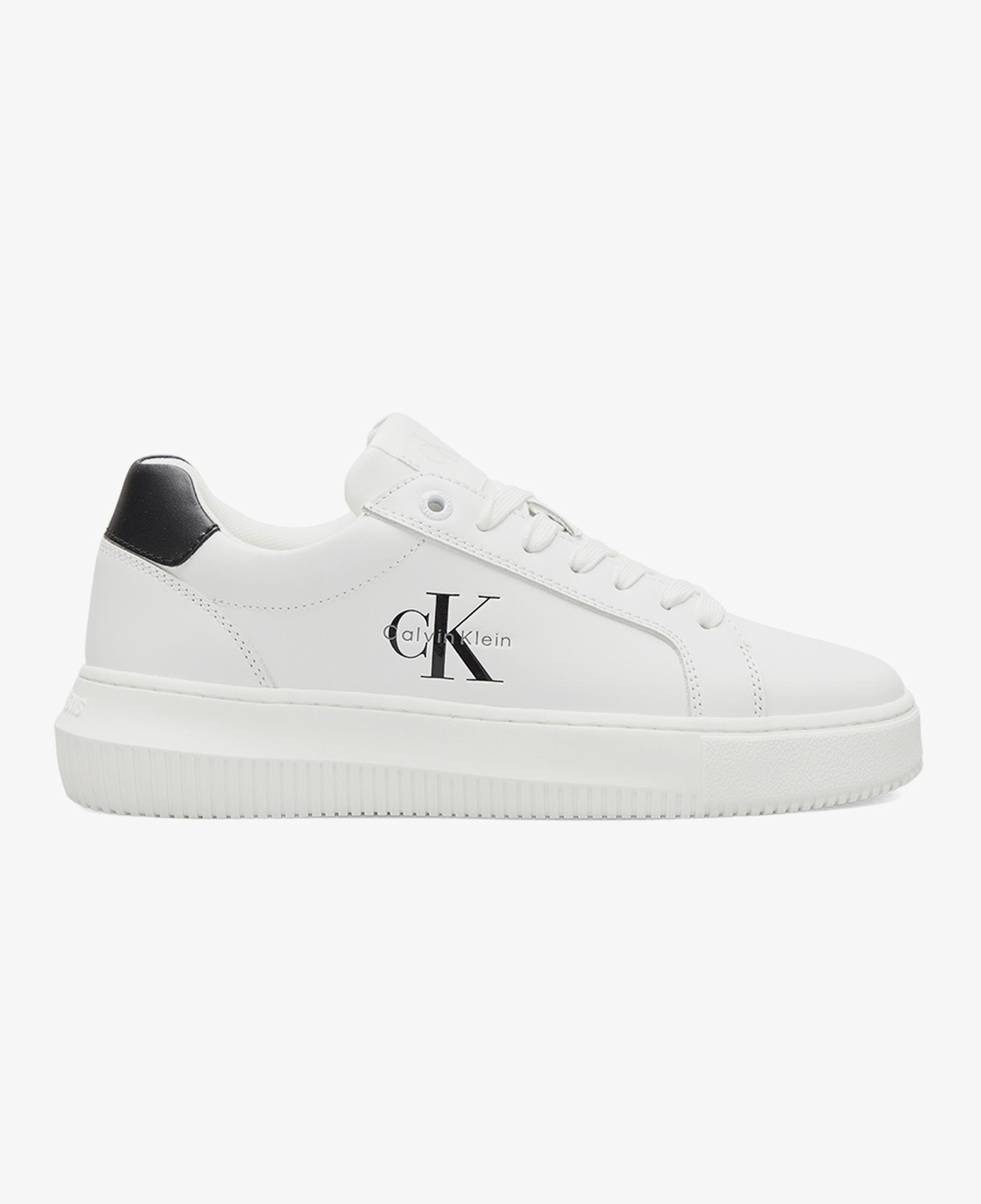 Calvin Klein Chunky Cupsole Mono Kadın Beyaz Sneaker