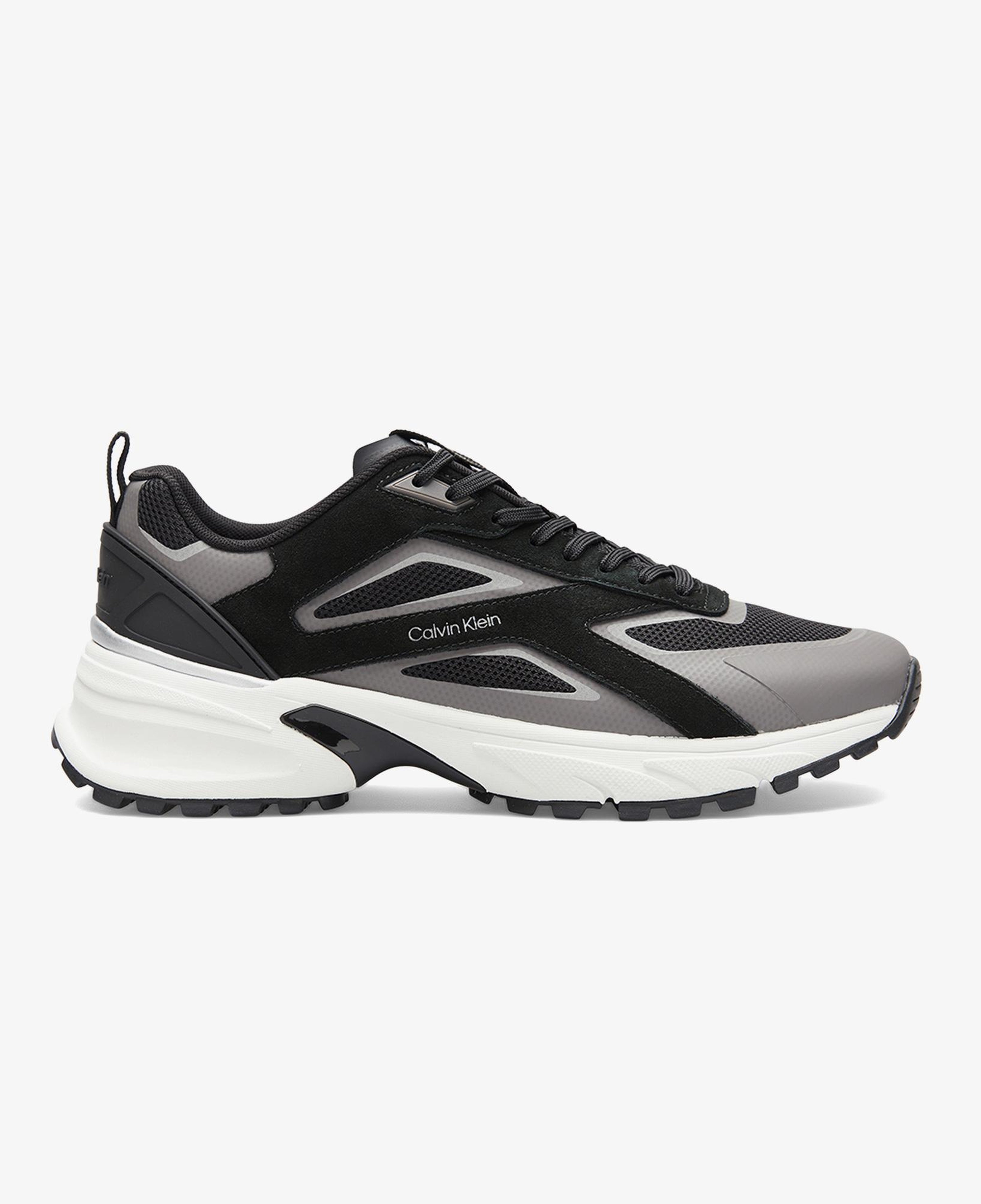 Calvin Klein Hike Runner Stripe Mix Erkek Siyah Sneaker