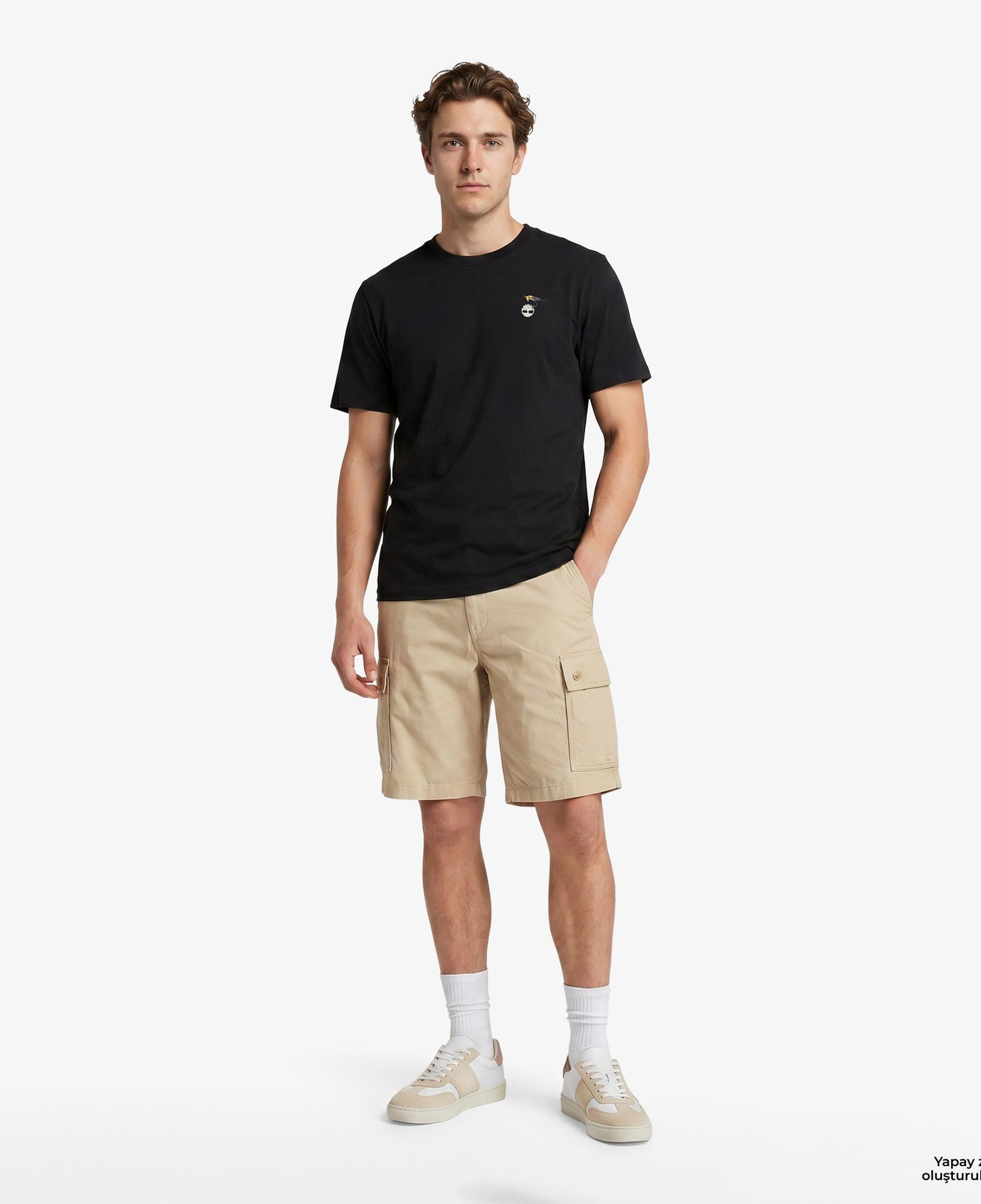Timberland Slogan Erkek Siyah T-Shirt