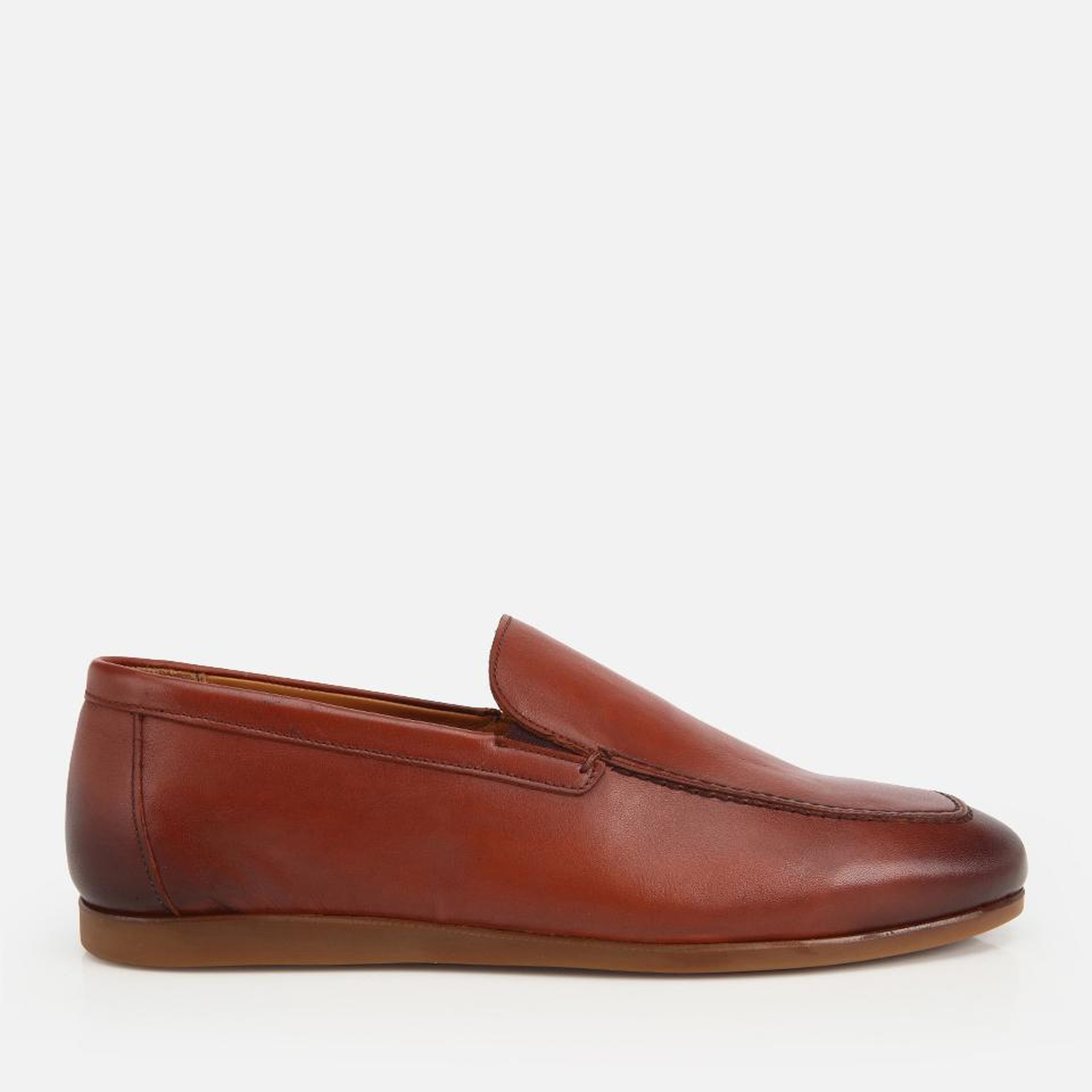 Erkek Deri Taba Yumuşak Dokulu Klasik Loafer