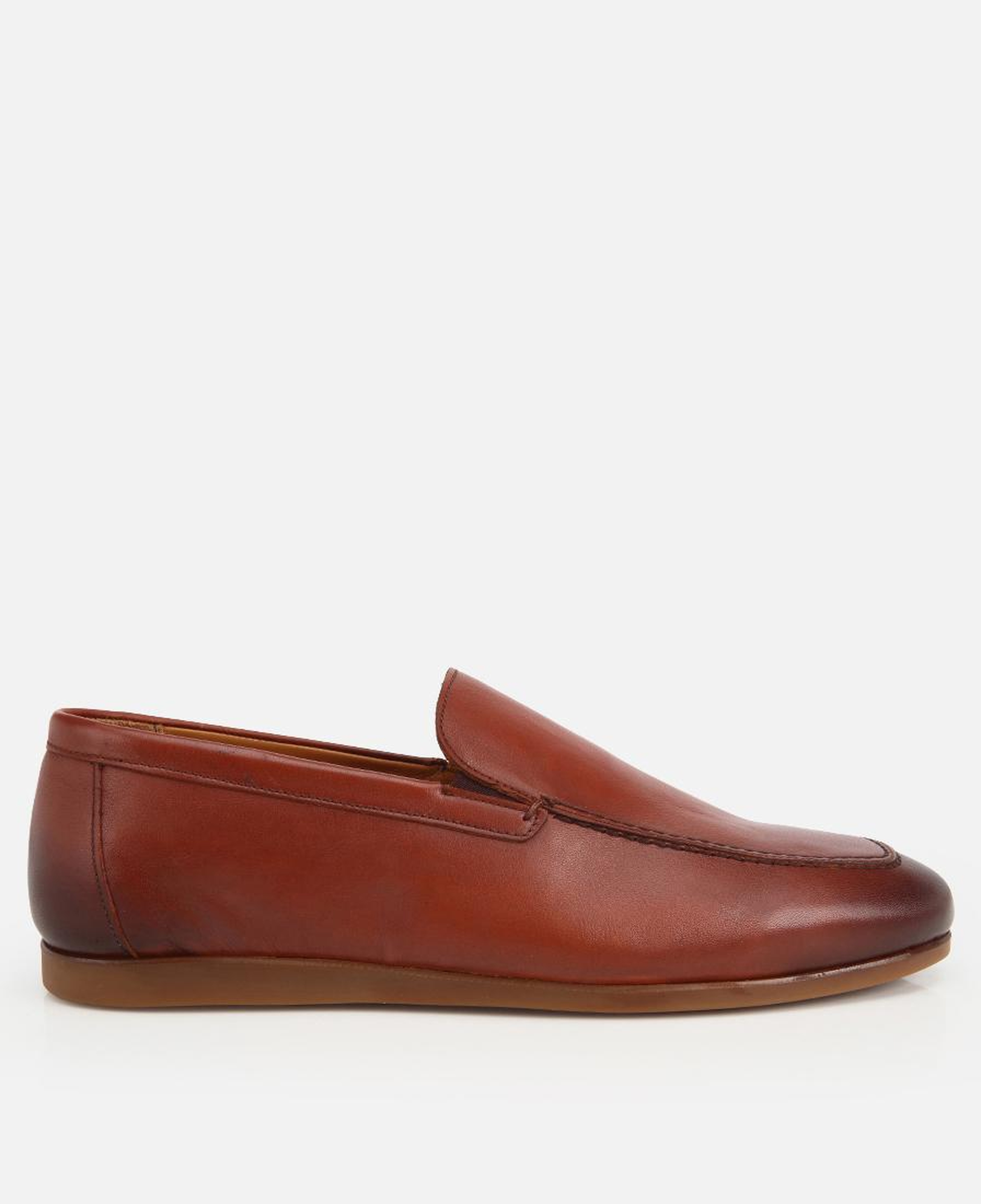 Erkek Deri Taba Yumuşak Dokulu Klasik Loafer