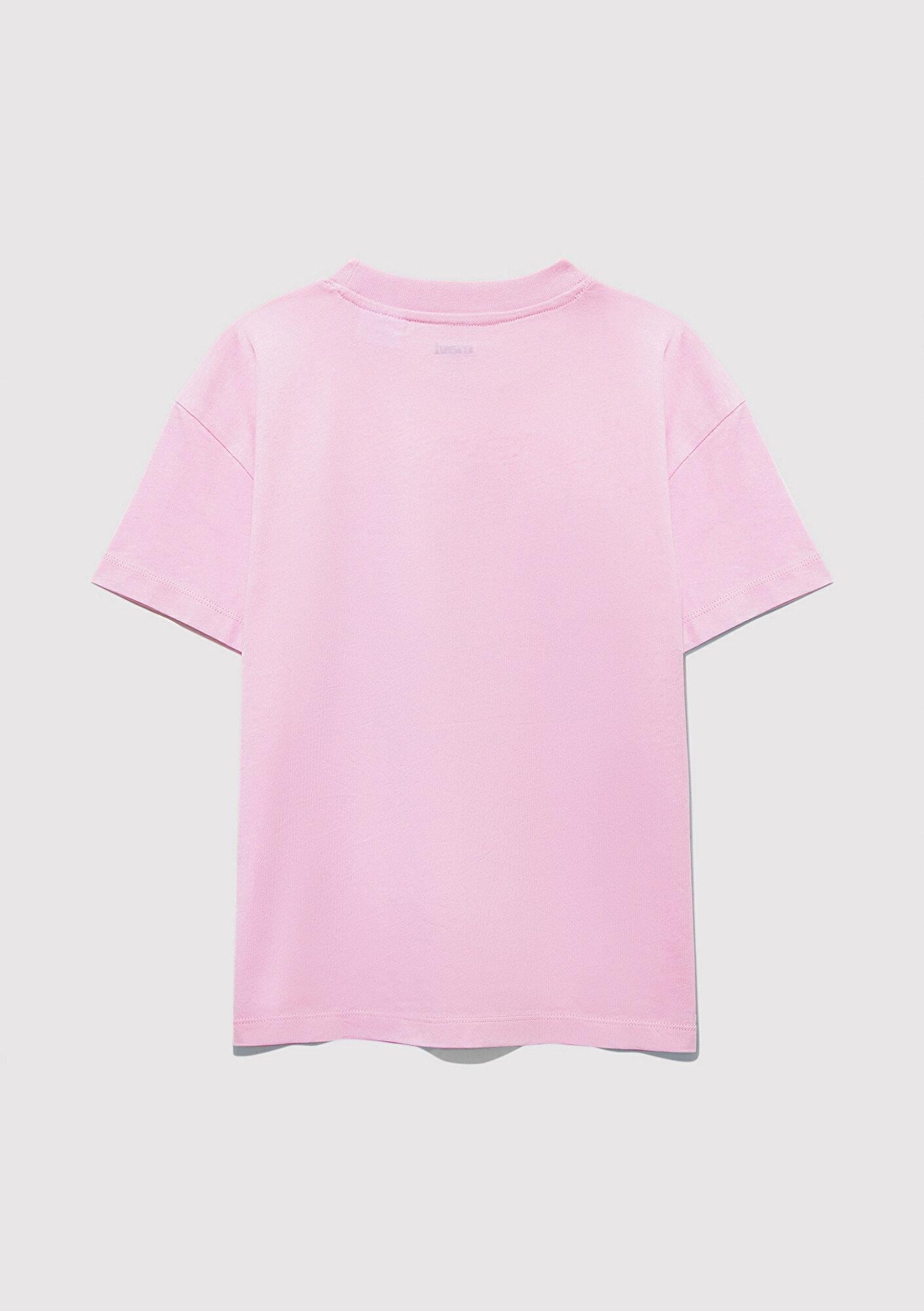 Mavi Barbie Baskılı Pembe Tişört Loose Fit / Bol Rahat Kesim 7610312-86959