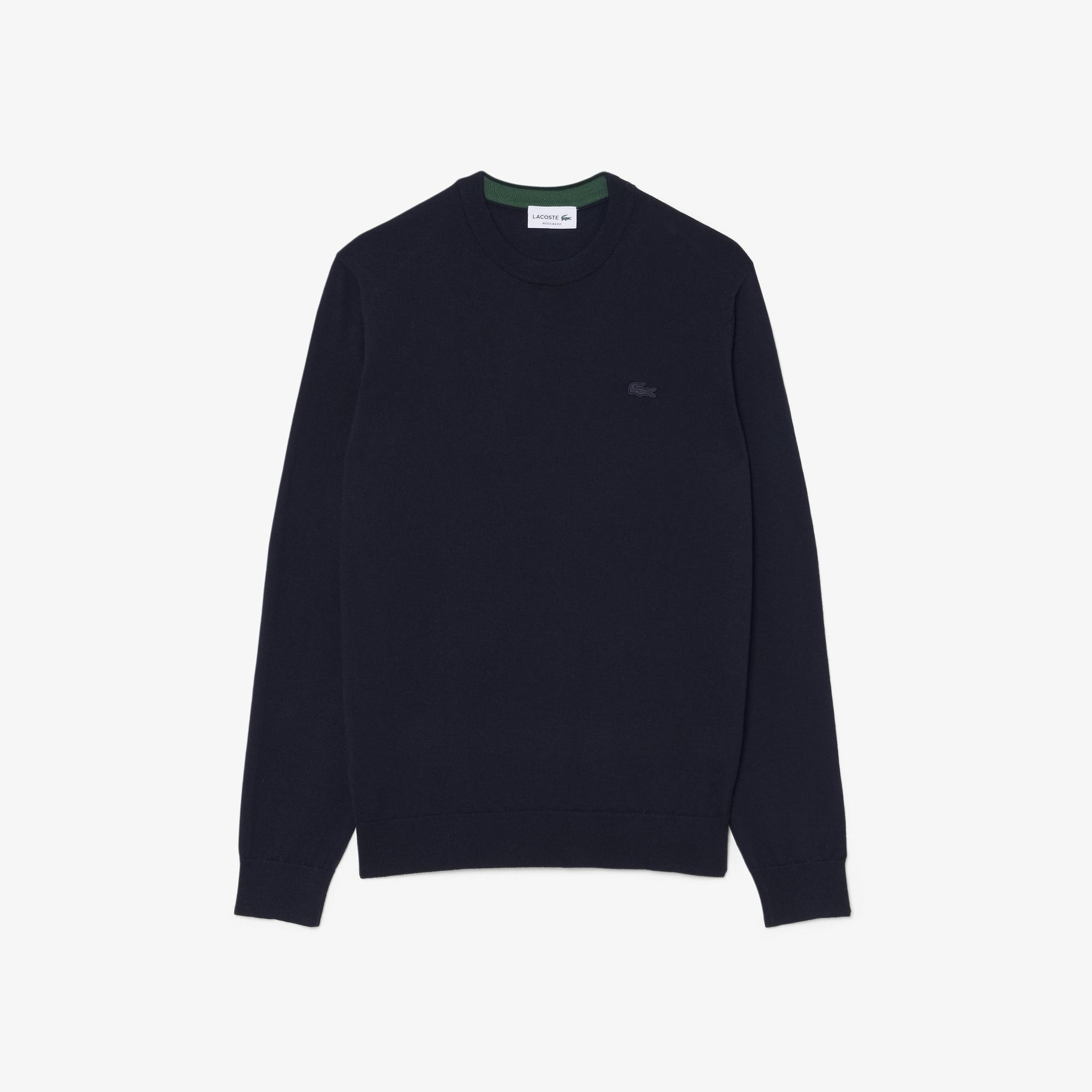 Erkek Regular Fit Bisiklet Yaka Lacivert Kazak