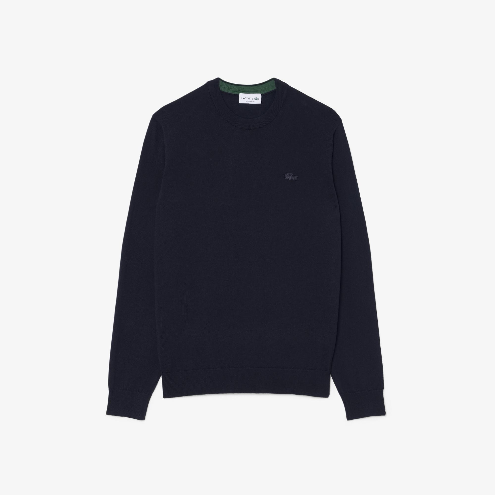 Erkek Regular Fit Bisiklet Yaka Lacivert Kazak