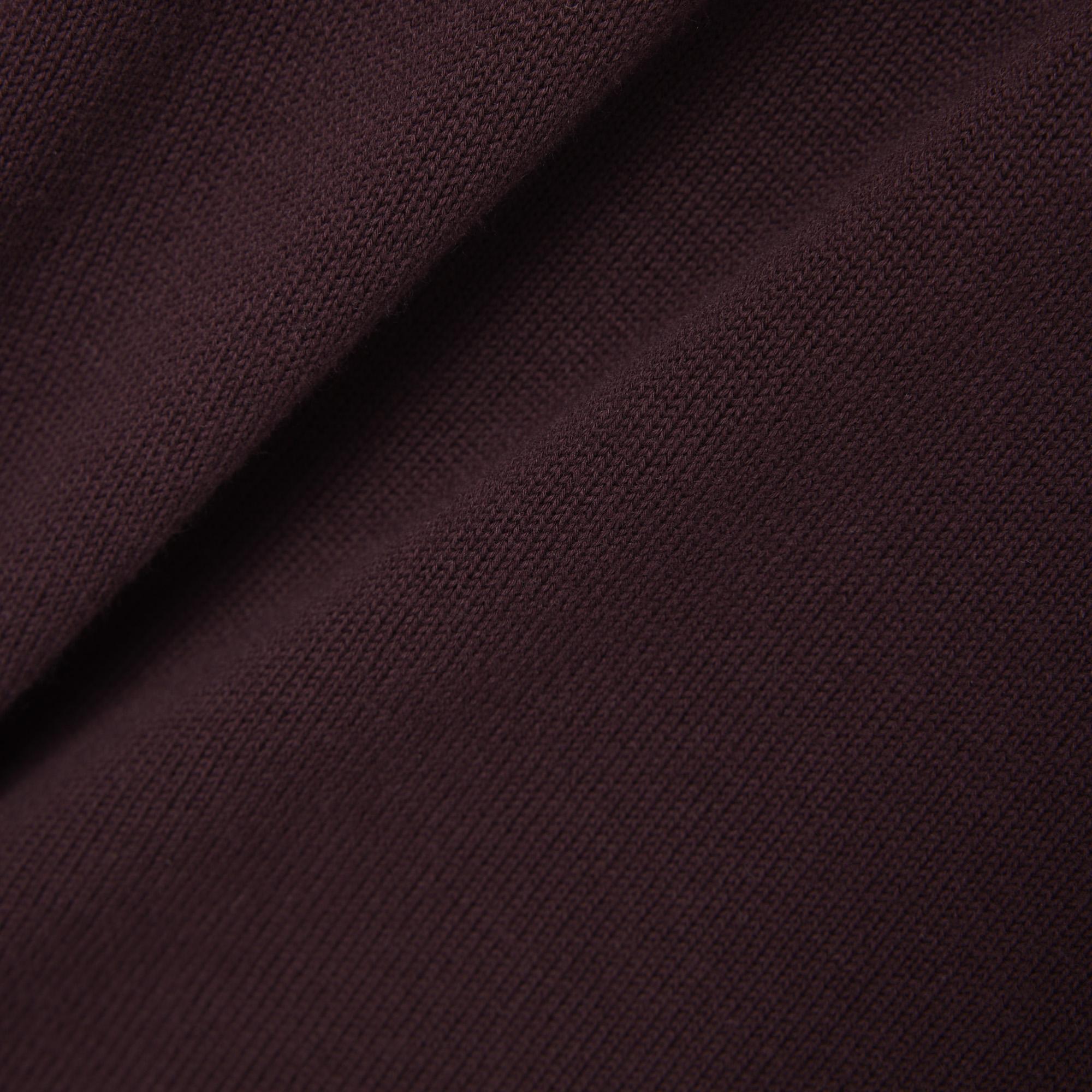 Erkek Regular Fit Yarım Fermuarlı Bordo Kazak