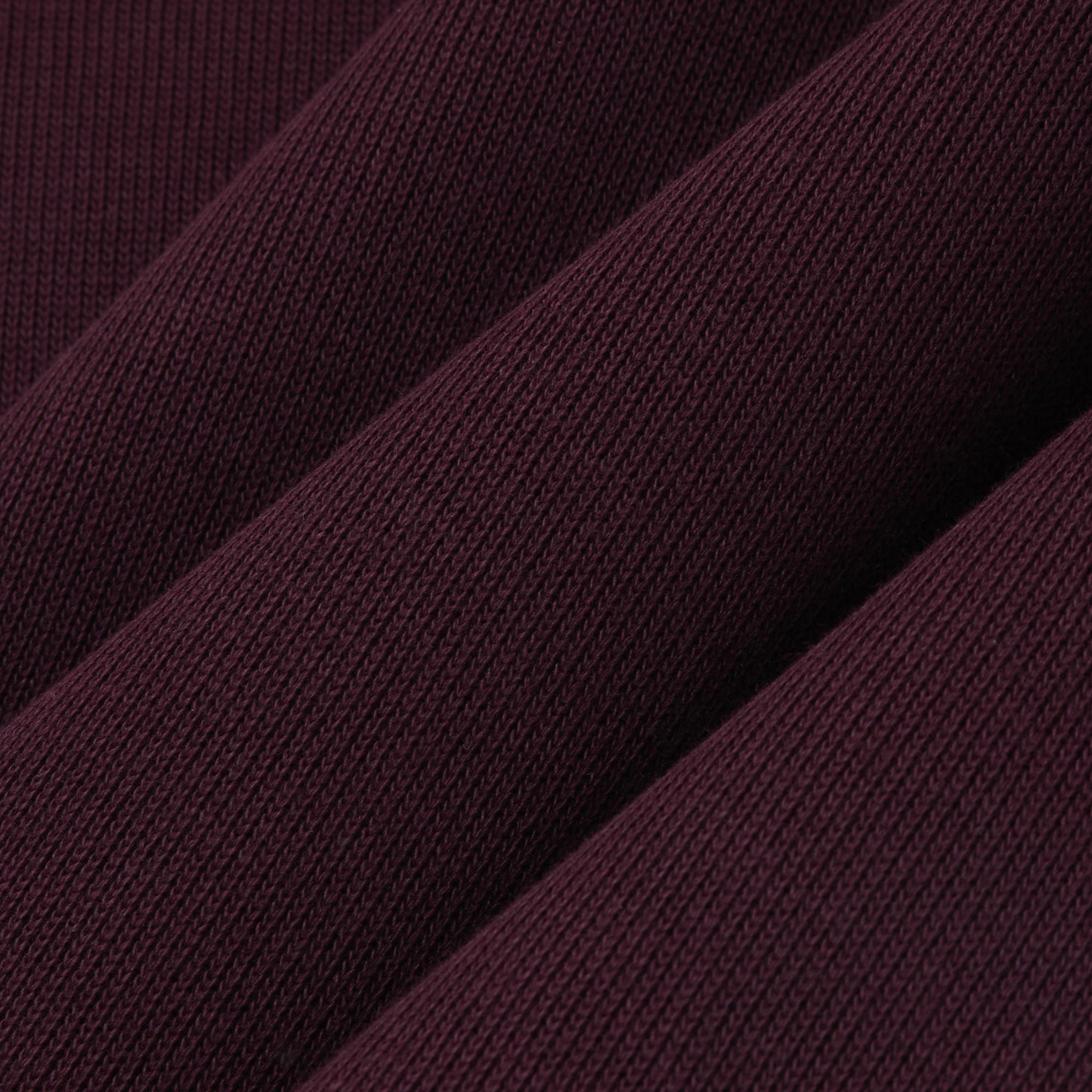 Erkek Regular Fit Yarım Fermuarlı Bordo Sweatshirt