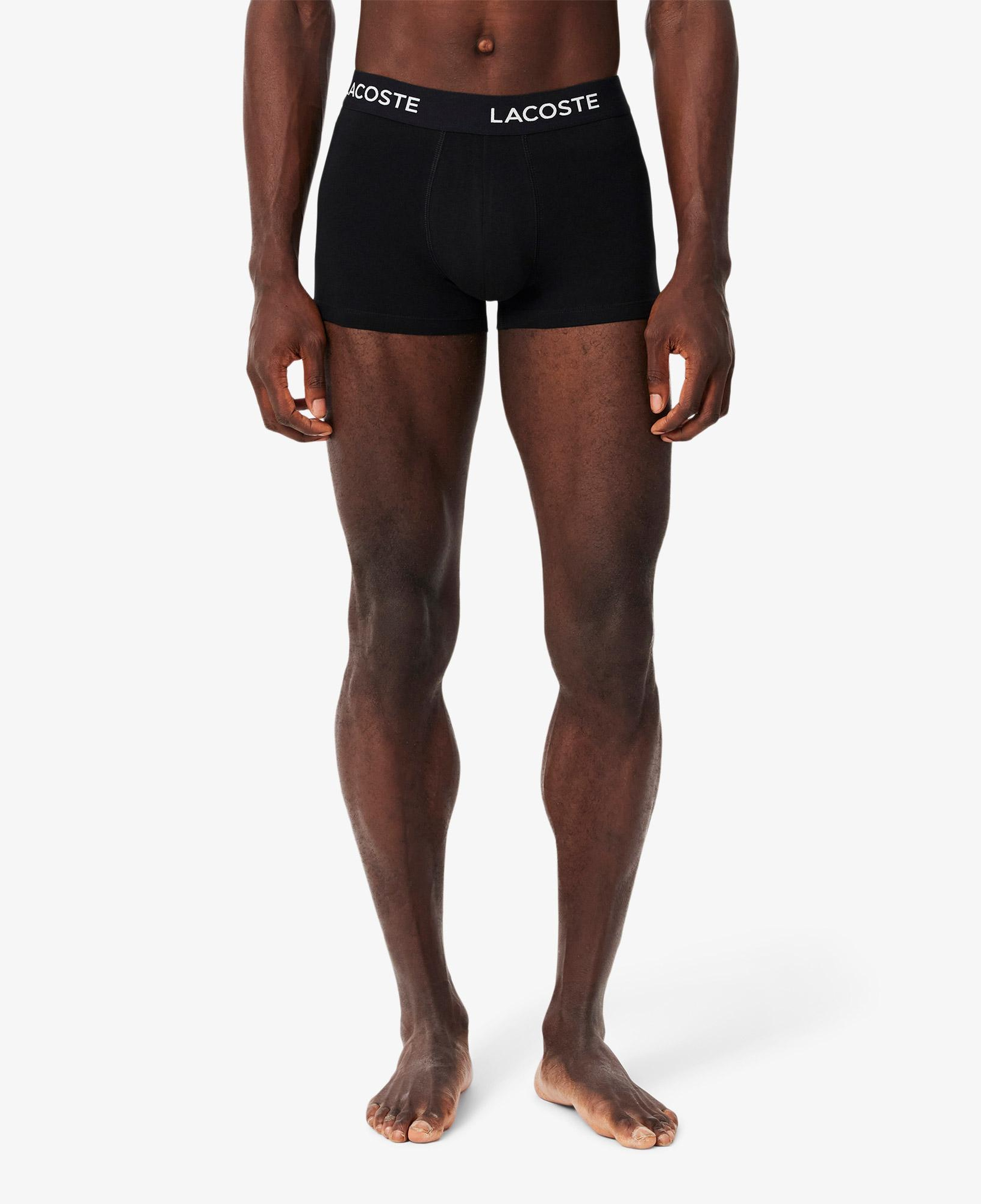 Erkek Regular Fit 3'lü Siyah Boxer