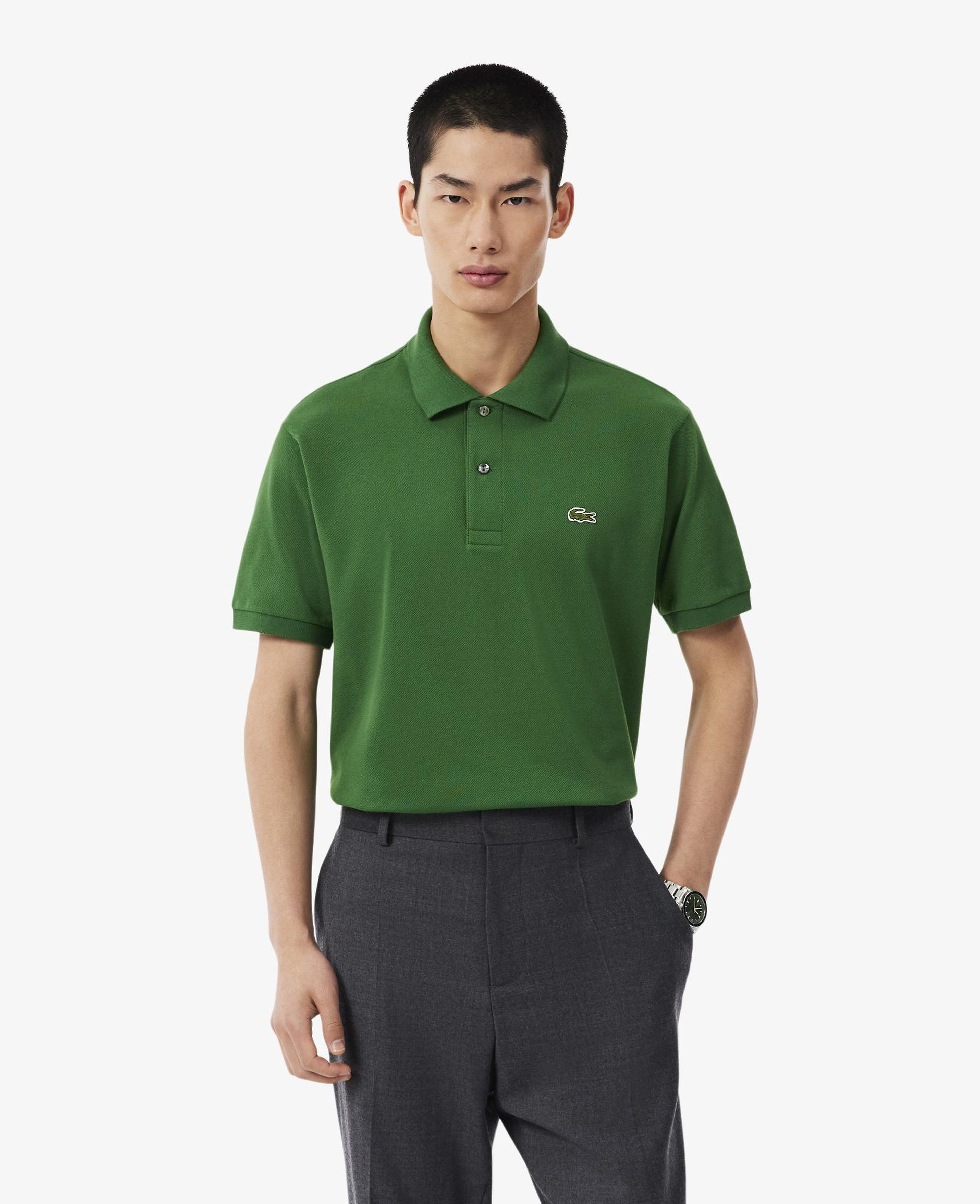 L.12.12 Erkek Classic Fit Yeşil Polo