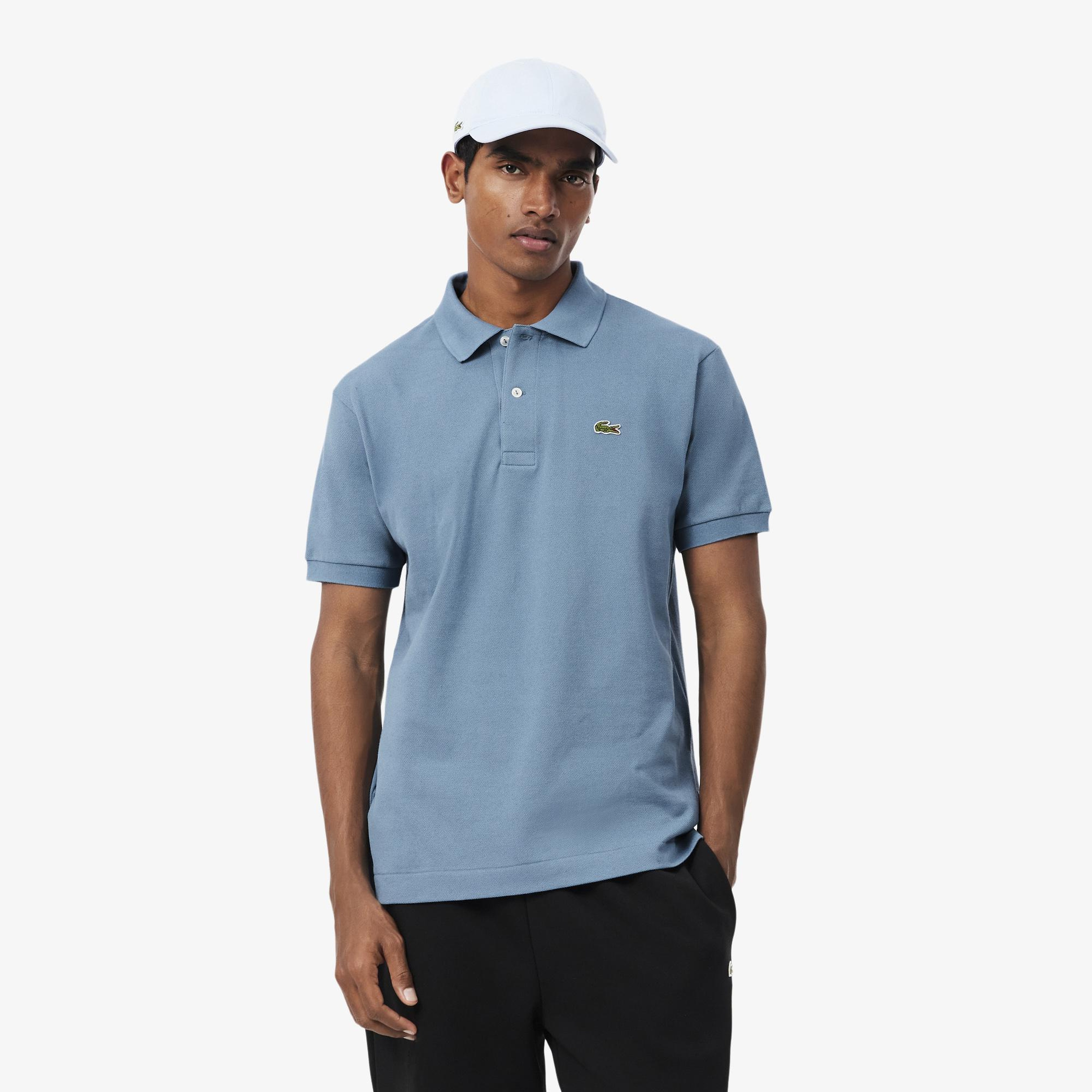 L.12.12 Erkek Classic Fit Mavi Polo