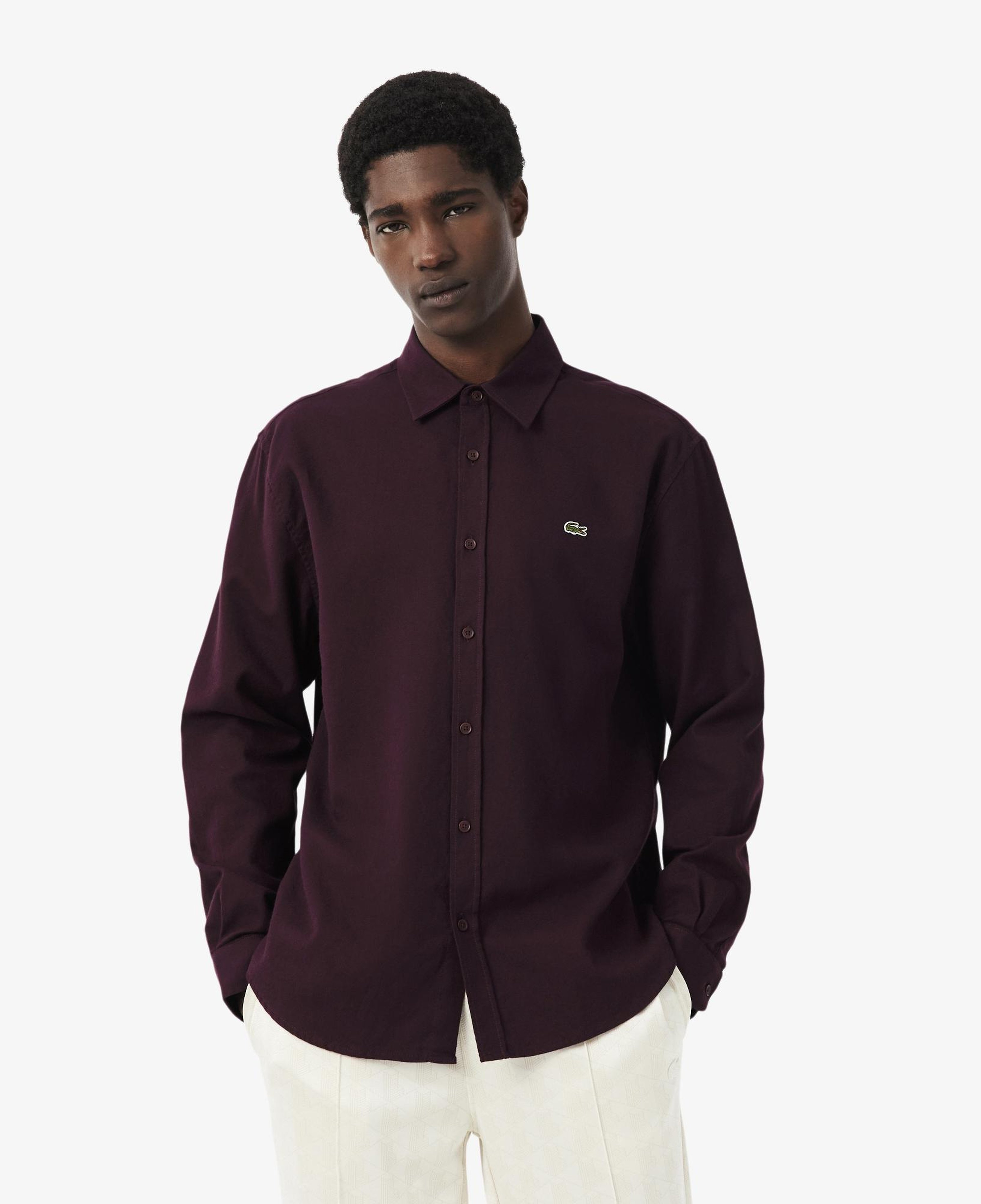 Erkek Regular Fit Bordo Gömlek