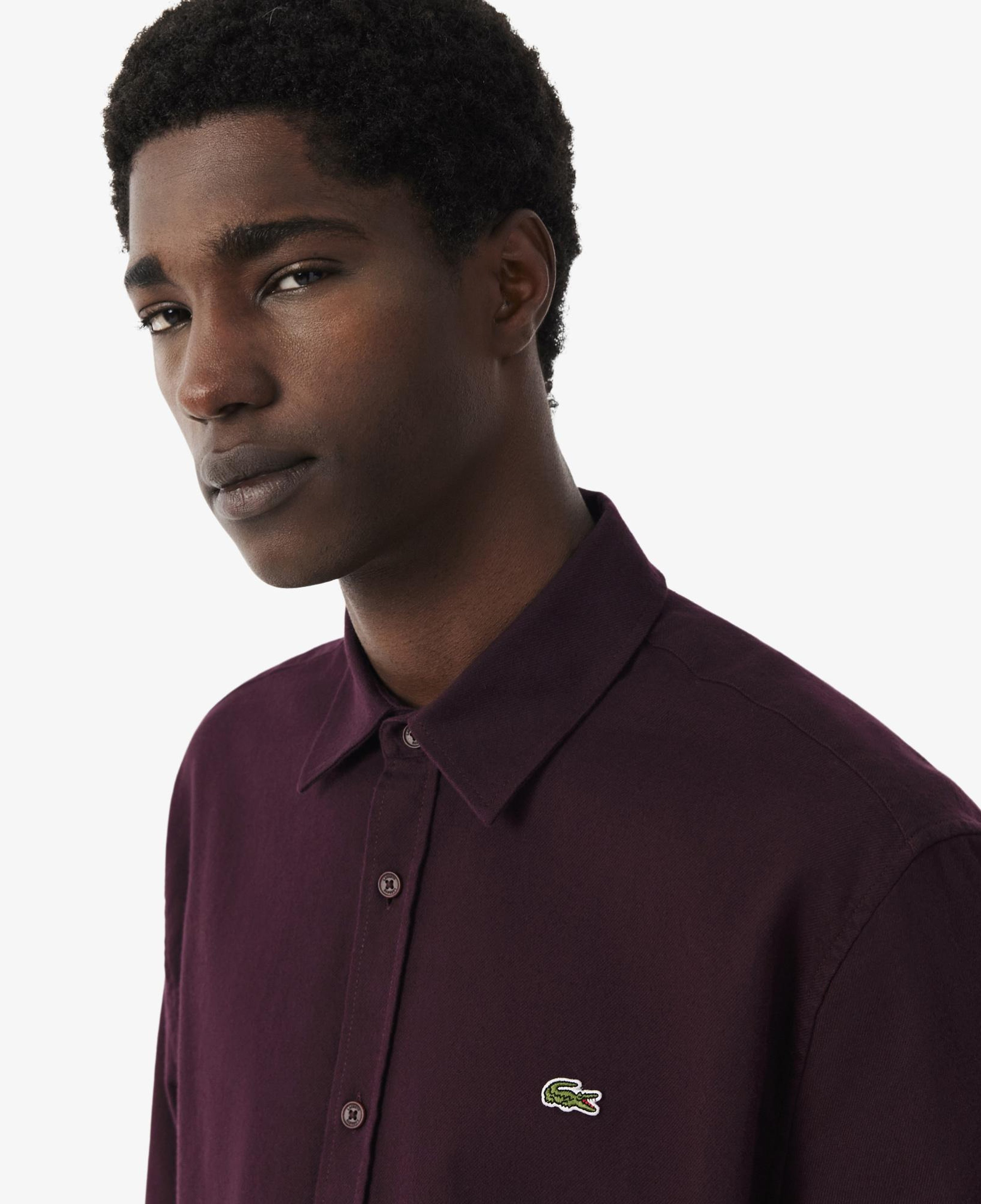 Erkek Regular Fit Bordo Gömlek