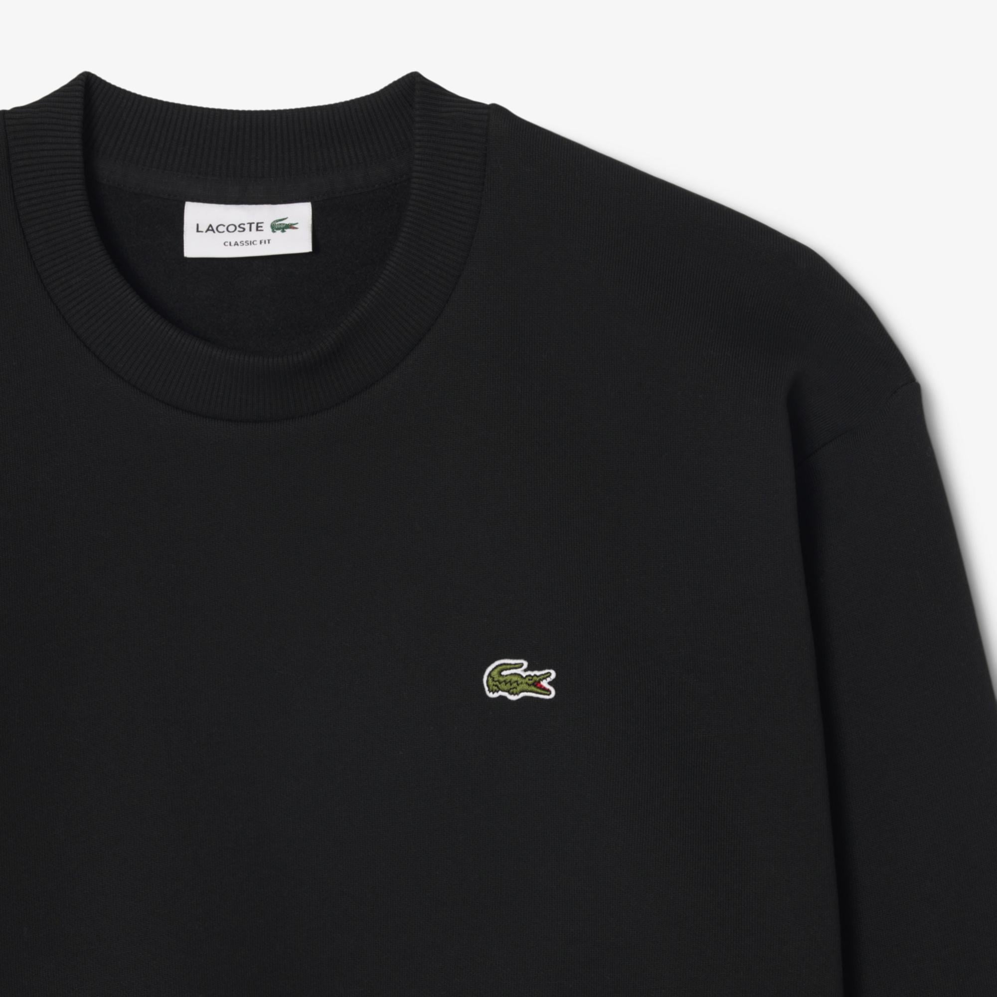 Erkek Classic Fit Bisiklet Yaka Siyah Sweatshirt