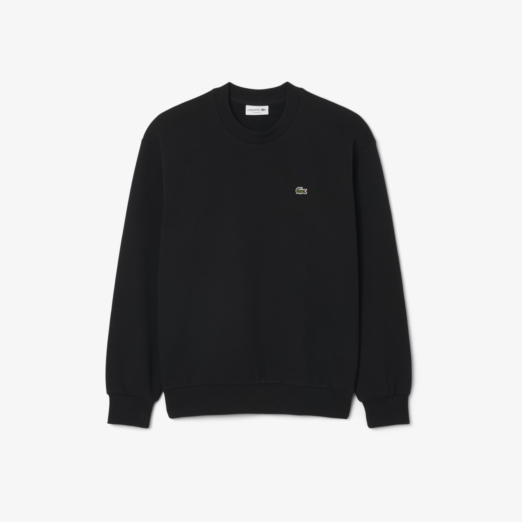 Erkek Classic Fit Bisiklet Yaka Siyah Sweatshirt