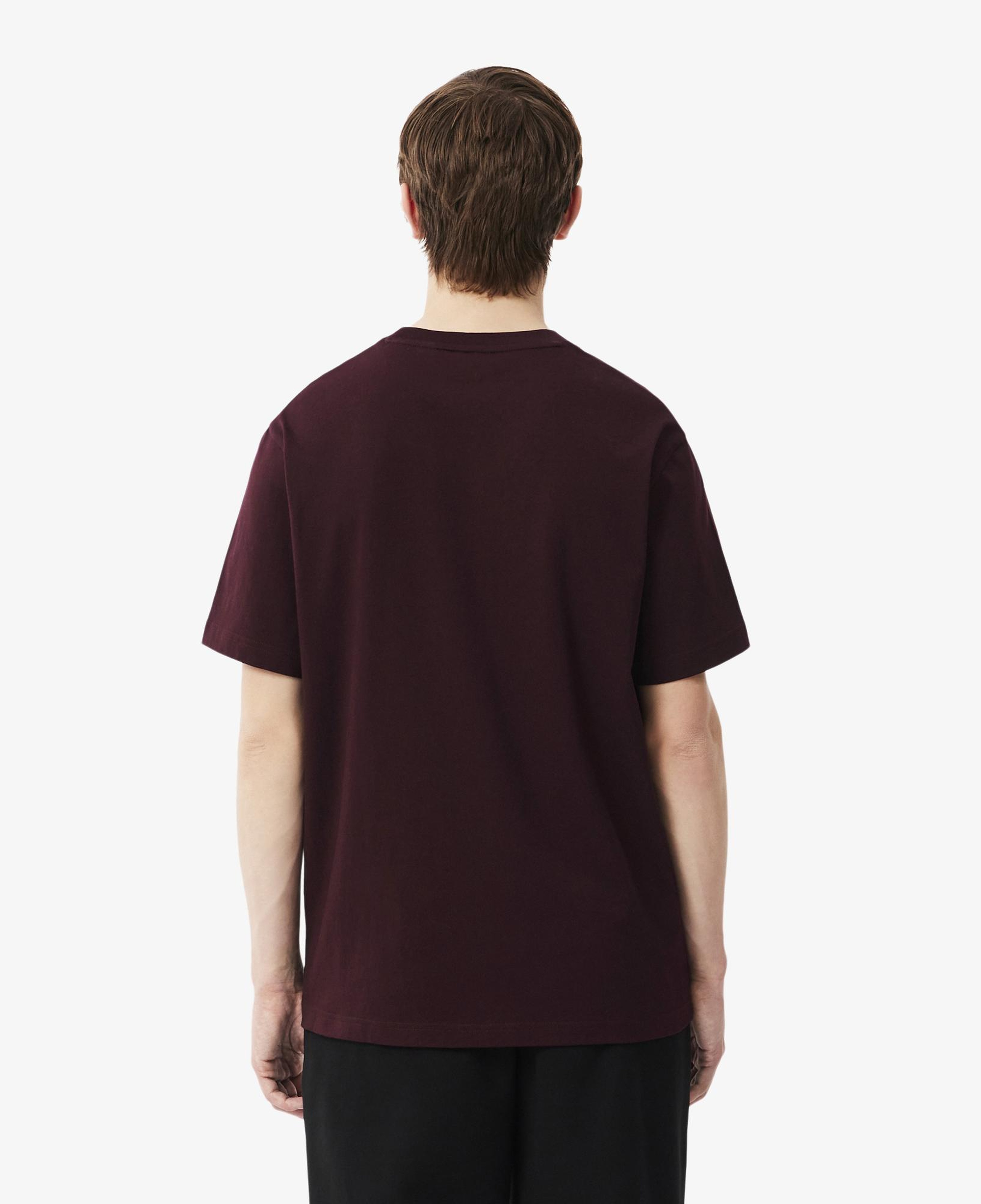 Erkek Classic Fit Bisiklet Yaka Bordo T-Shirt