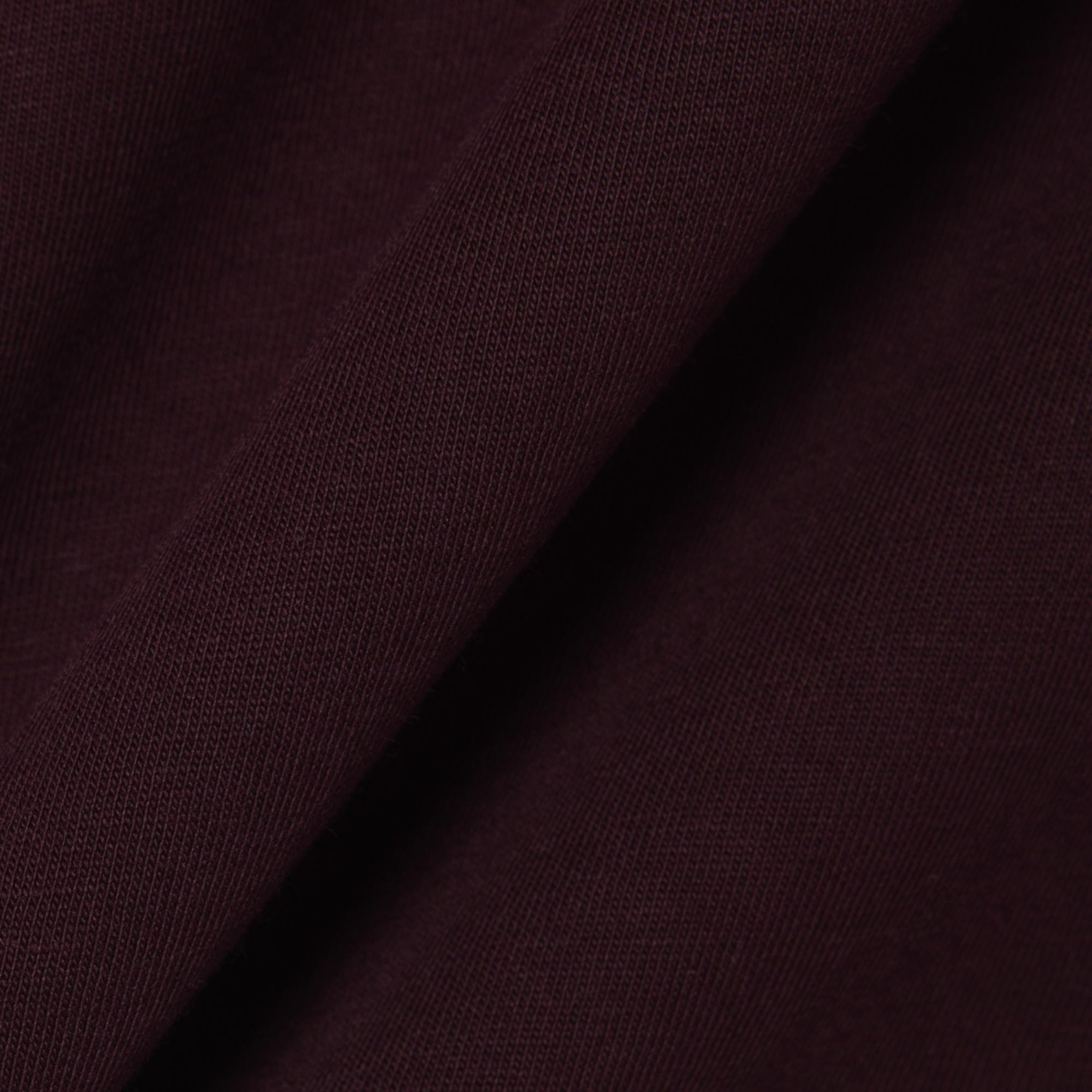 Erkek Classic Fit Bisiklet Yaka Bordo T-Shirt