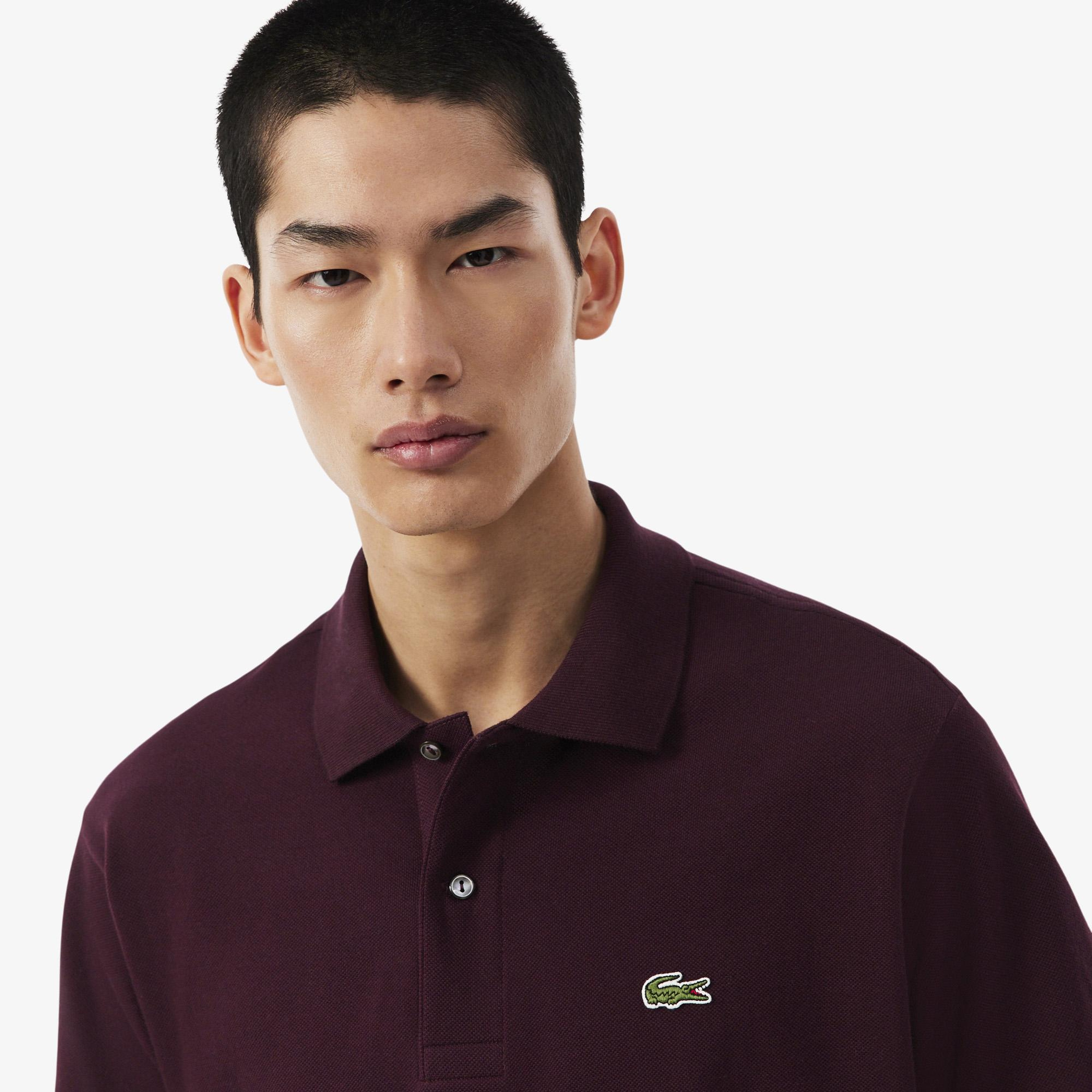 L.12.12 Erkek Classic Fit Bordo Polo