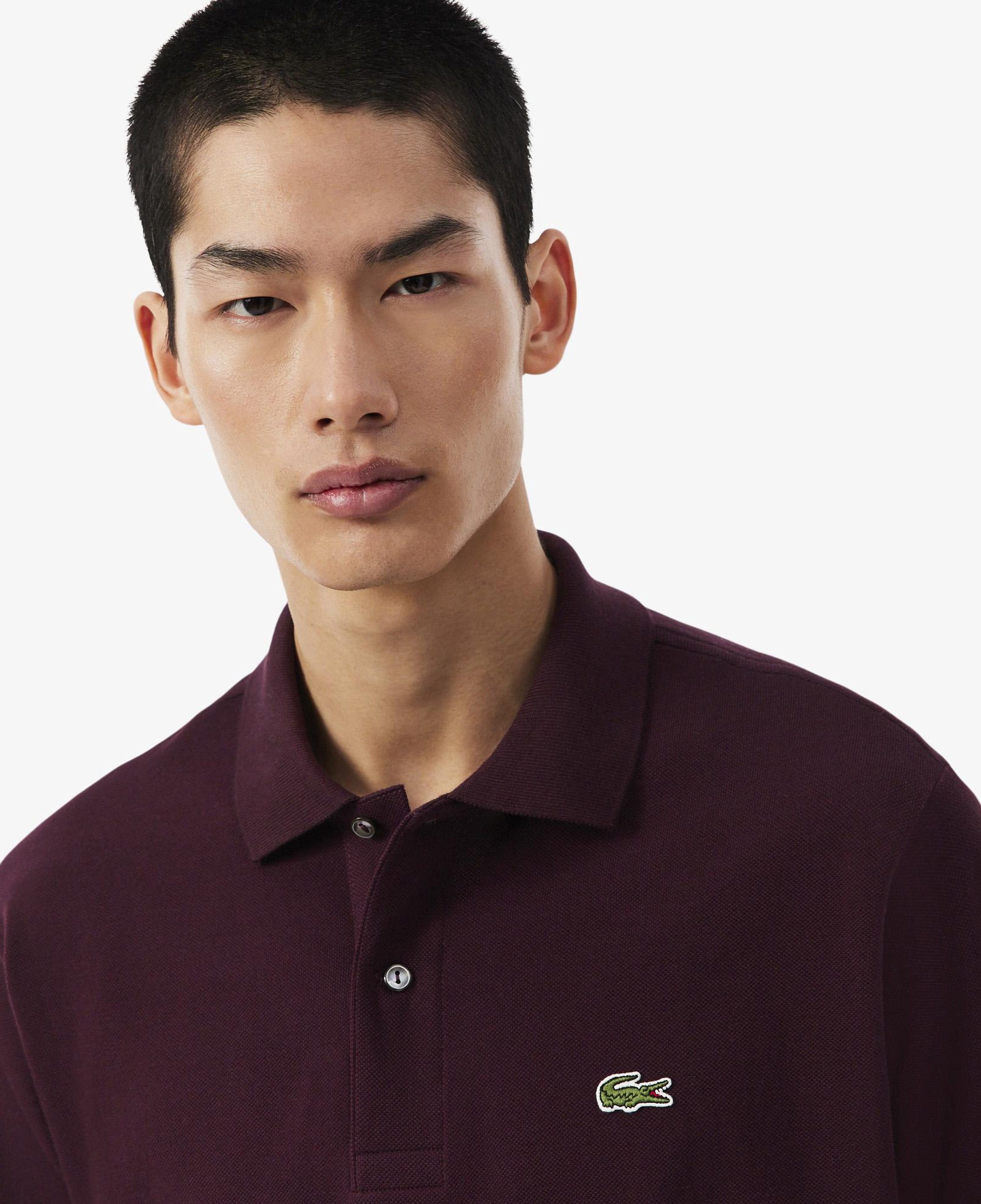 L.12.12 Erkek Classic Fit Bordo Polo