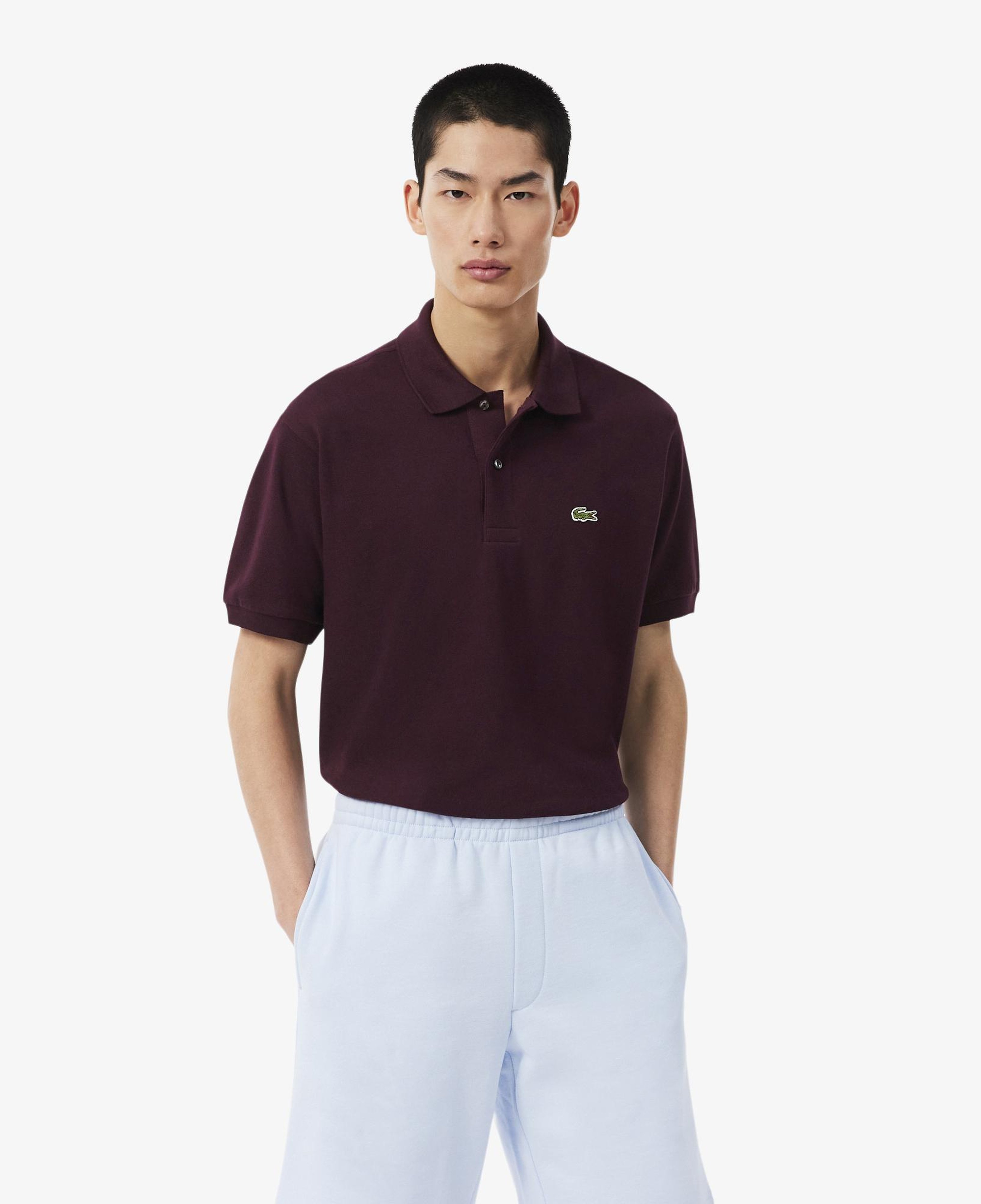 L.12.12 Erkek Classic Fit Bordo Polo