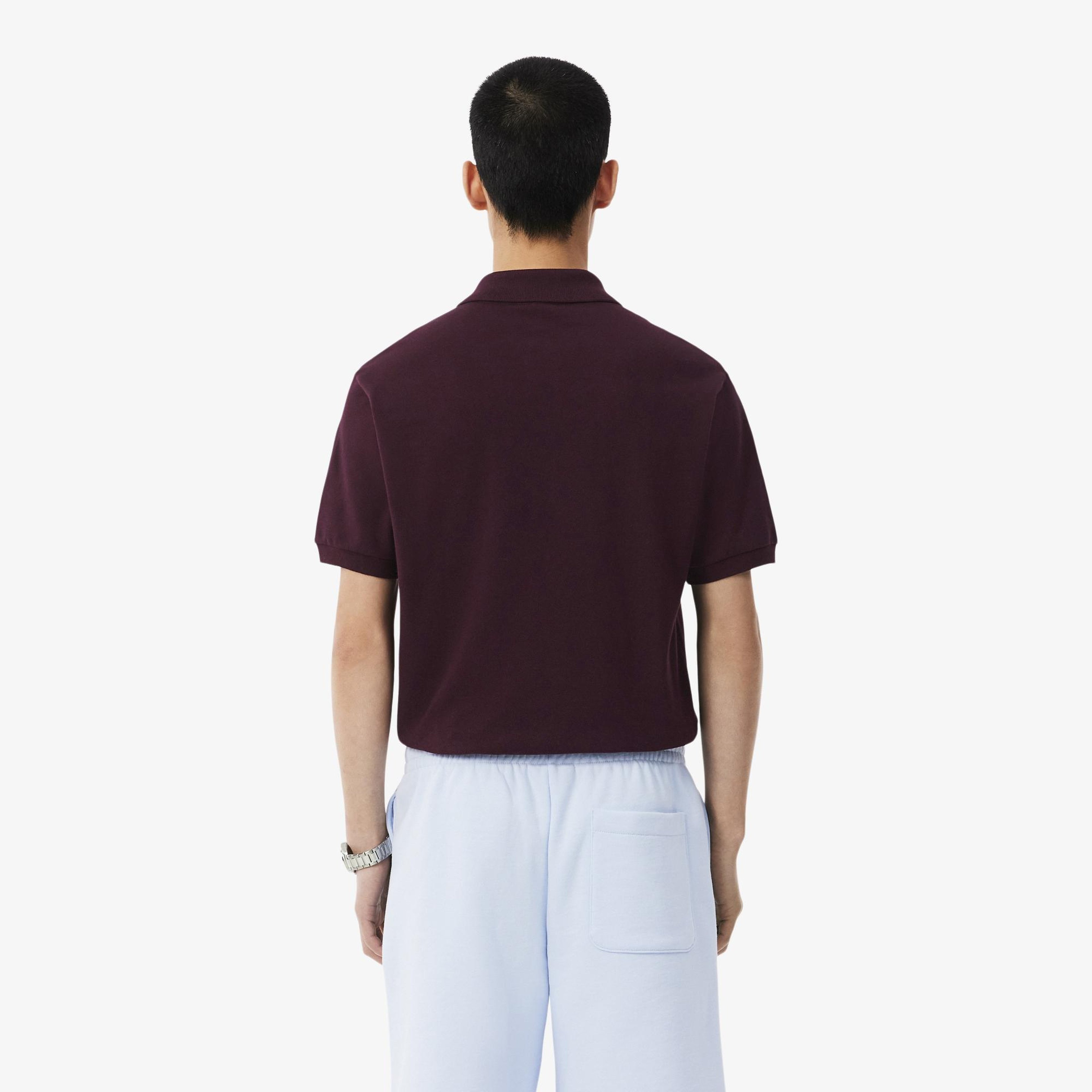 L.12.12 Erkek Classic Fit Bordo Polo