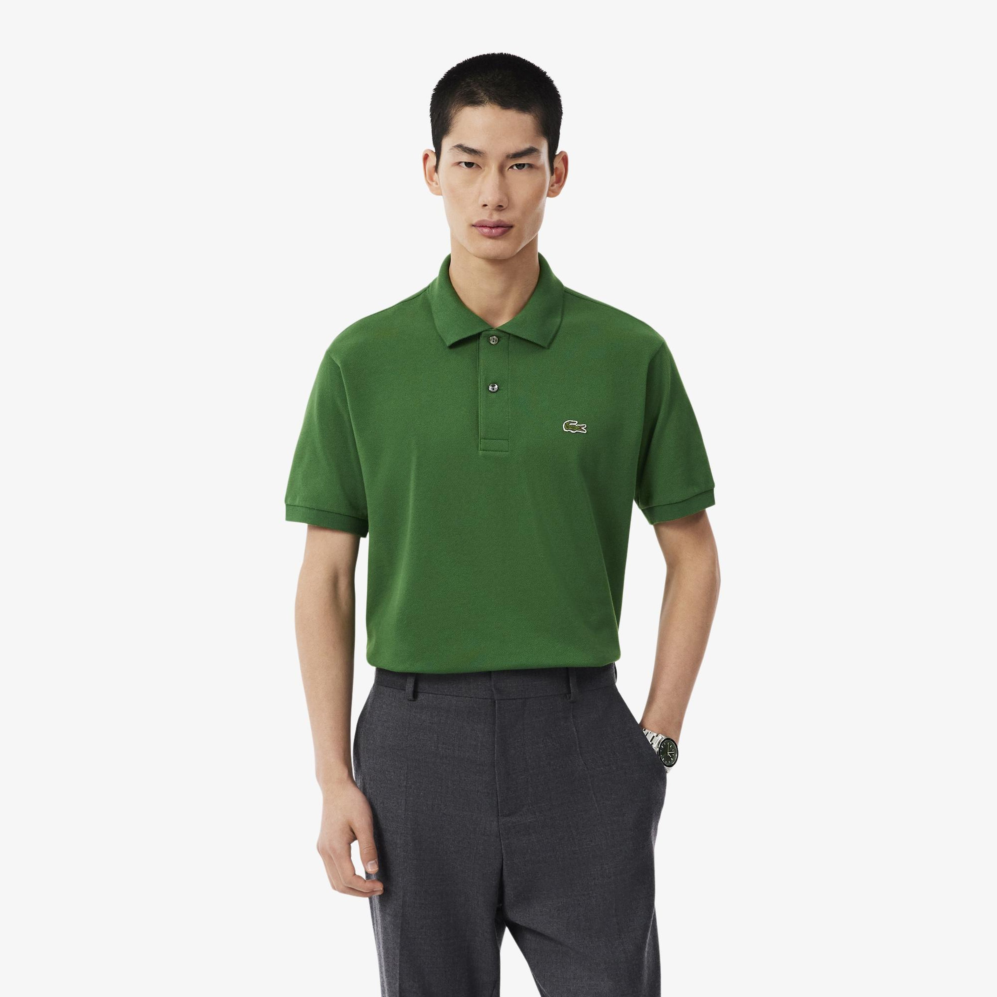 L.12.12 Erkek Classic Fit Yeşil Polo