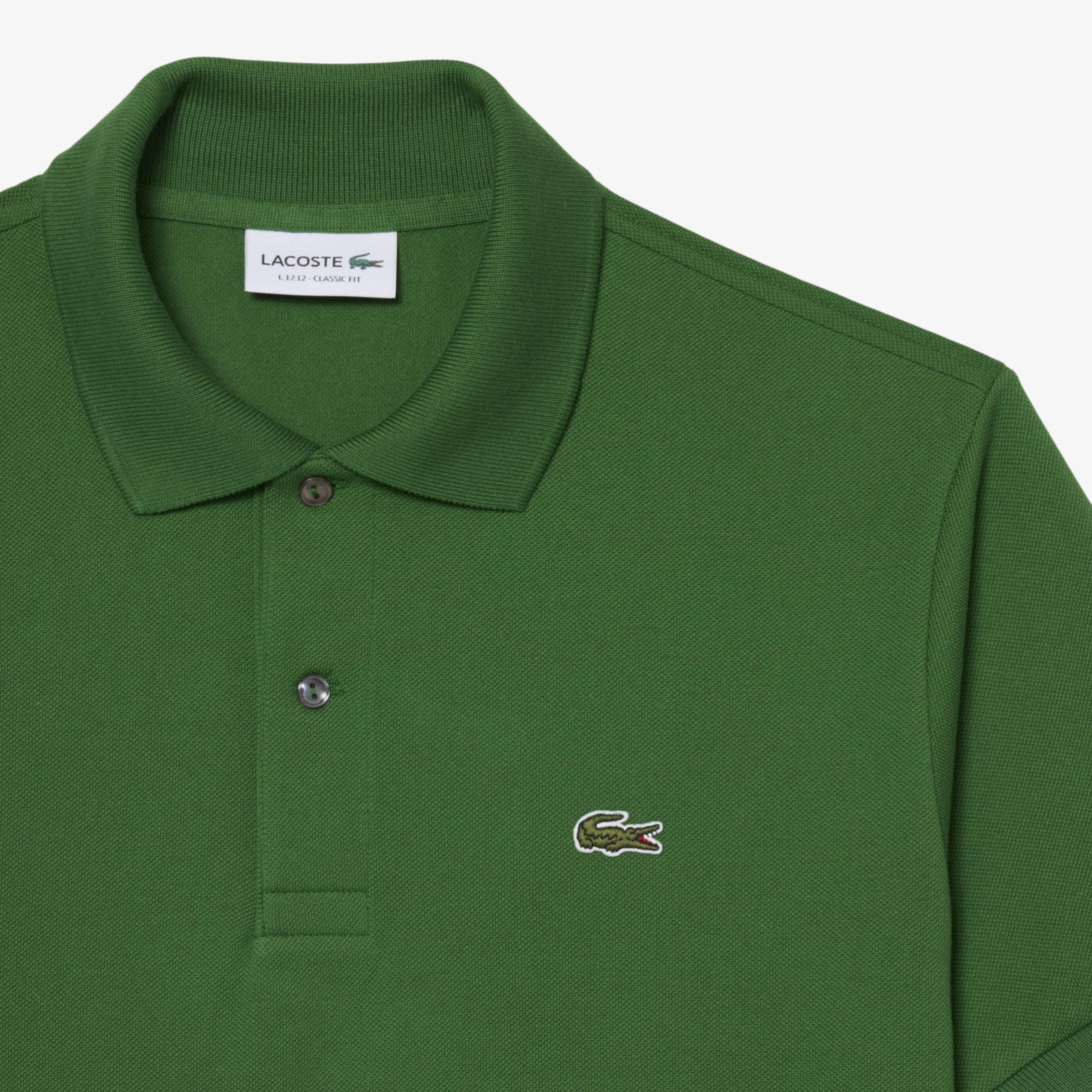 L.12.12 Erkek Classic Fit Yeşil Polo