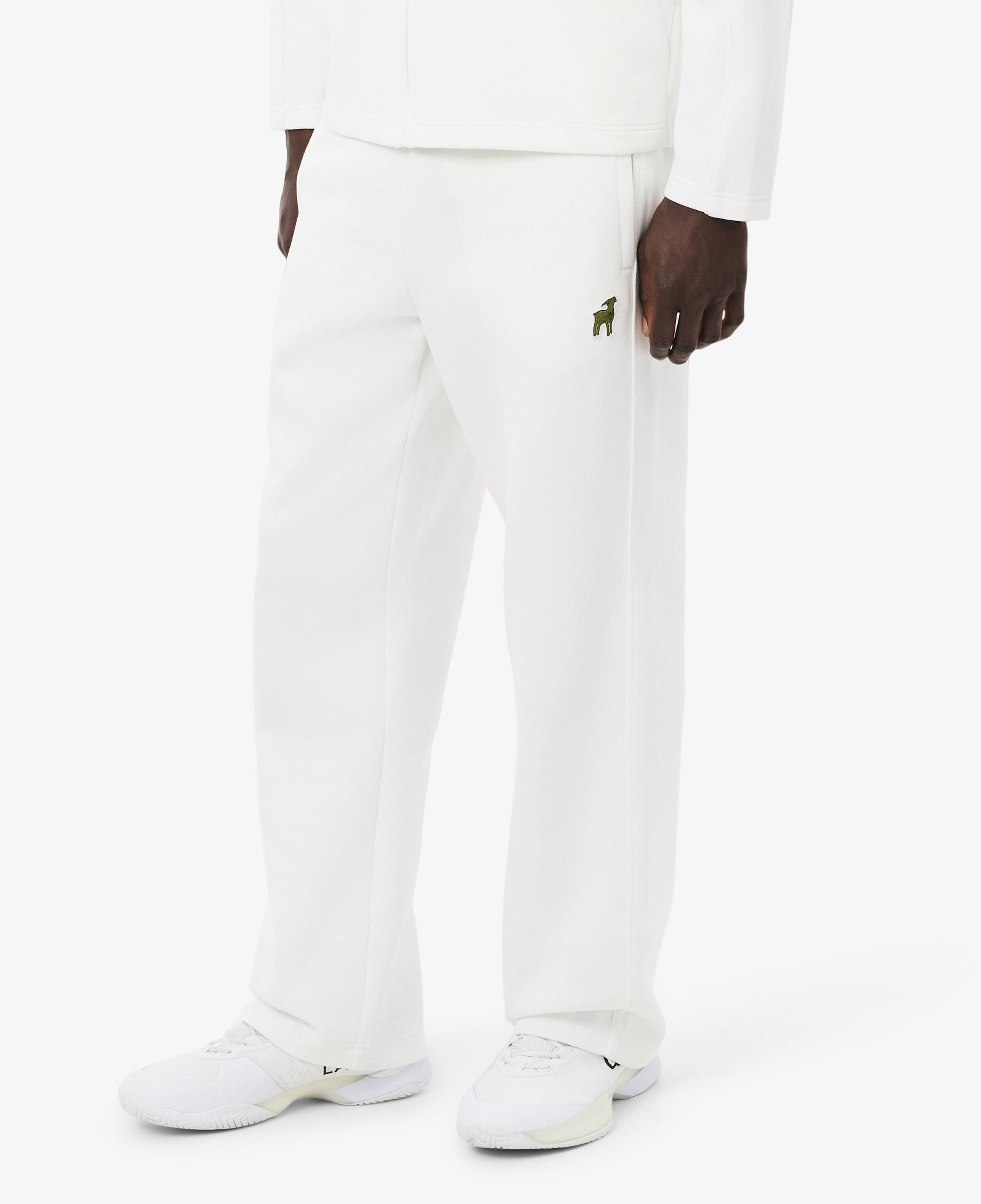 Lacoste x Novak Djokovic The GOAT Erkek Beyaz Eşofman Altı