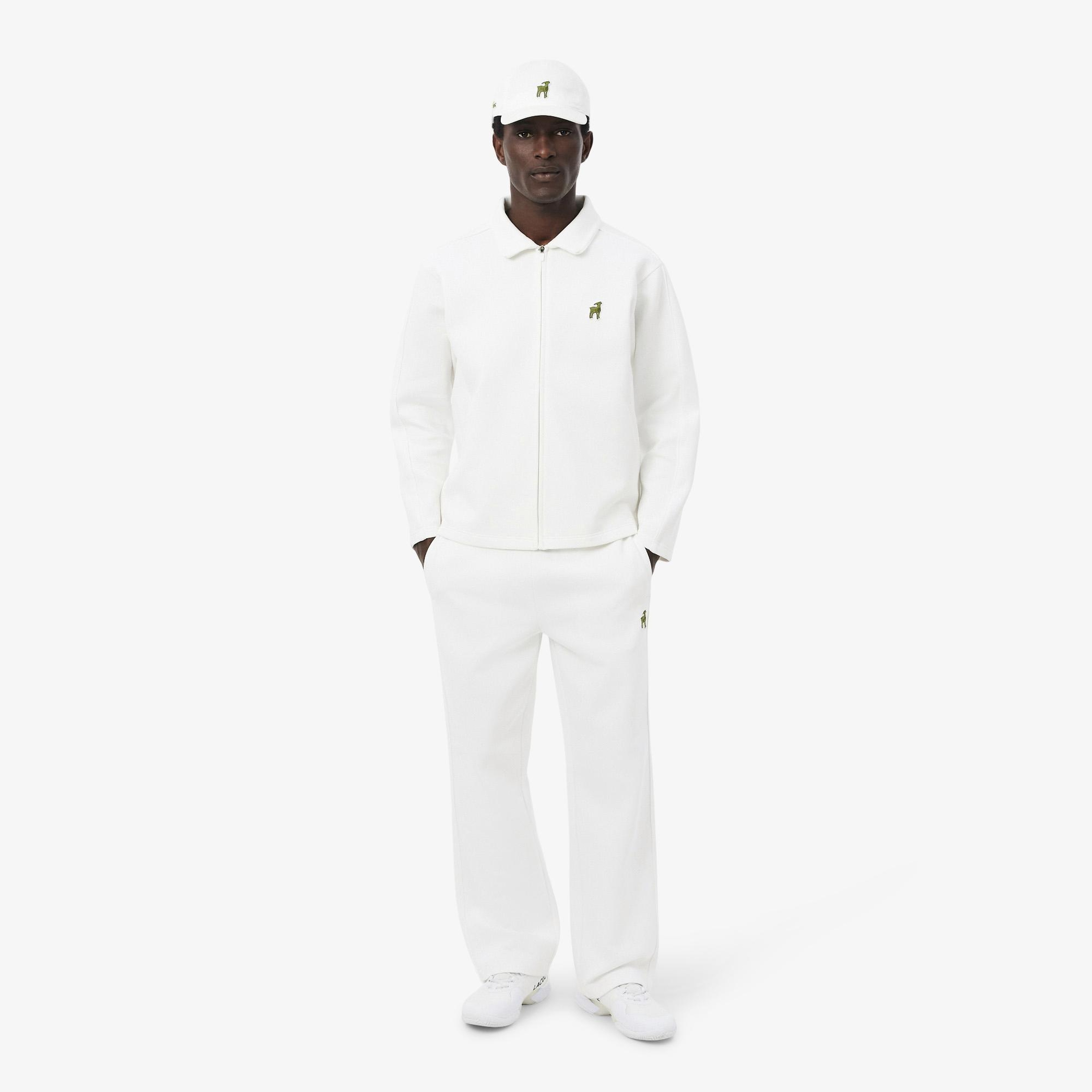 Lacoste x Novak Djokovic The GOAT Erkek Beyaz Eşofman Altı
