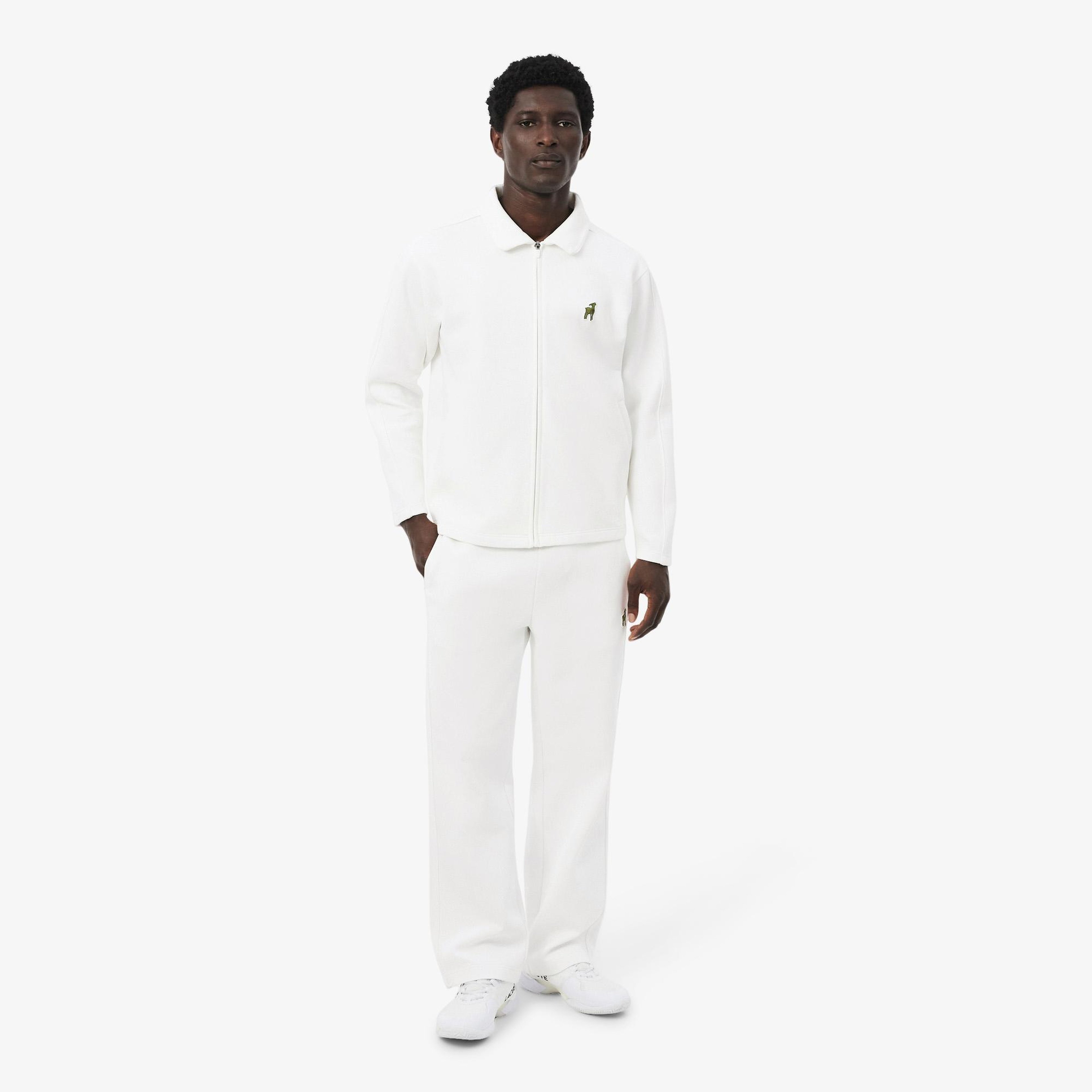 Lacoste x Novak Djokovic The GOAT Erkek Beyaz Eşofman Altı