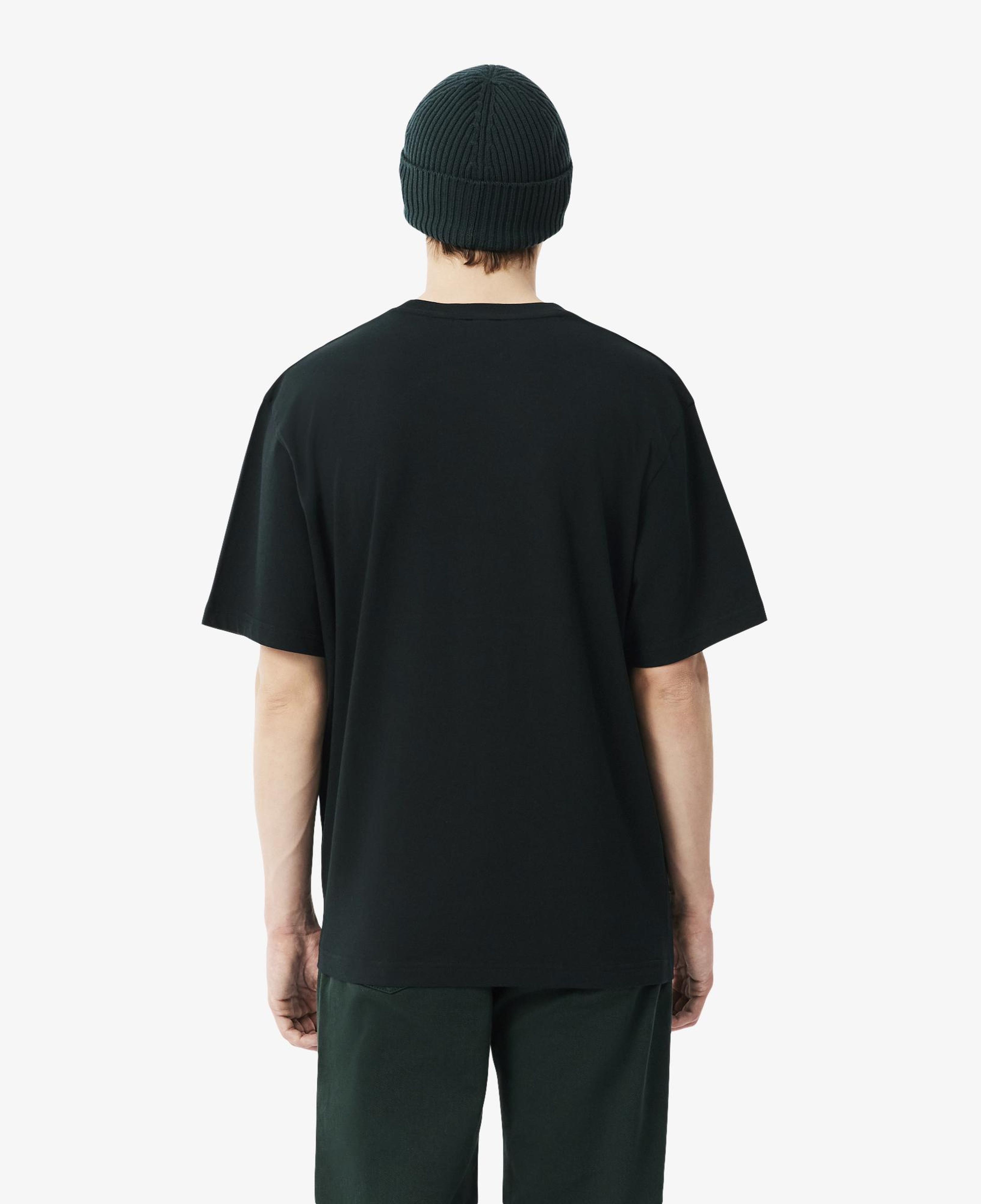 Erkek Classic Fit Bisiklet Yaka Koyu Yeşil T-Shirt