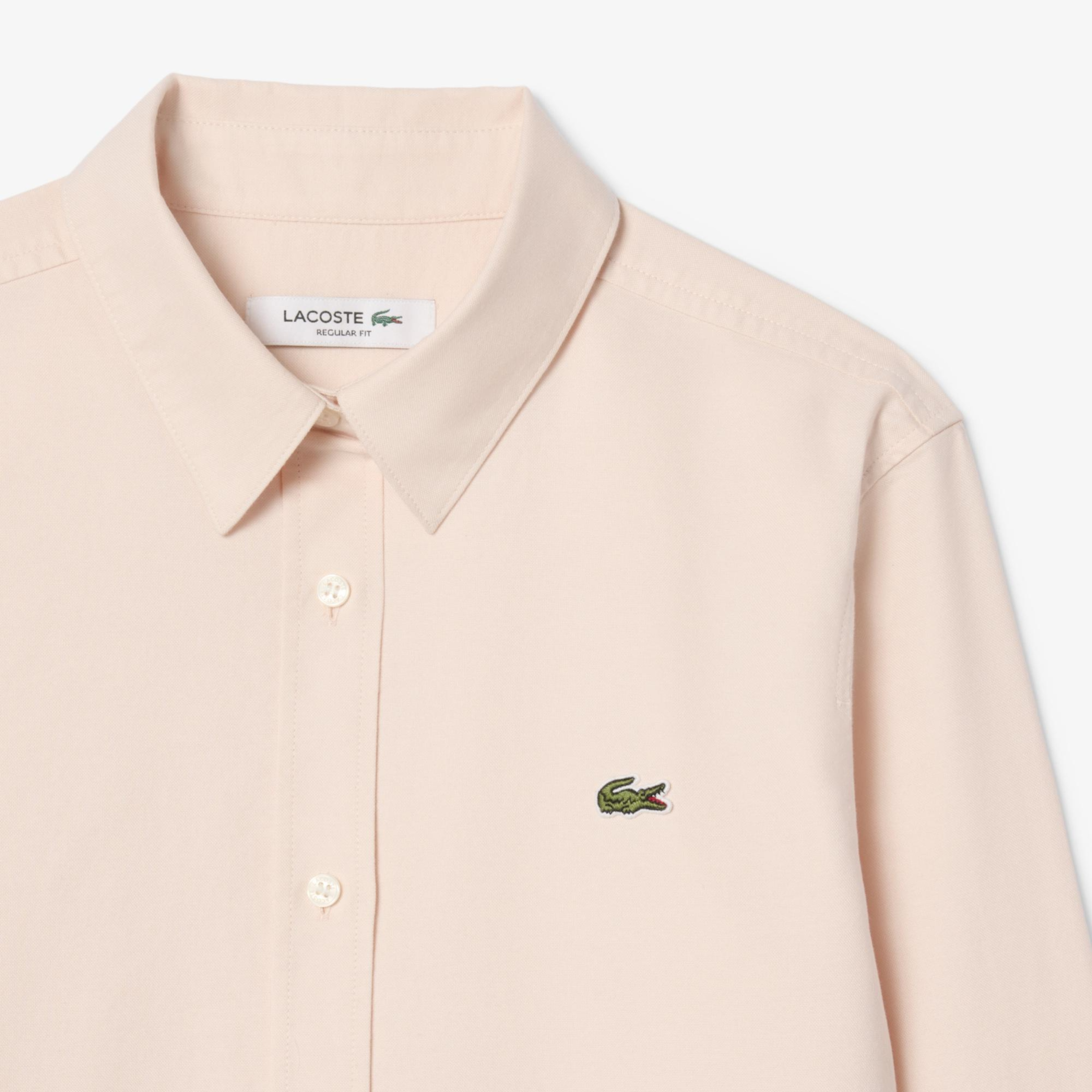 Kadın Regular Fit Açık Pembe Oxford Gömlek