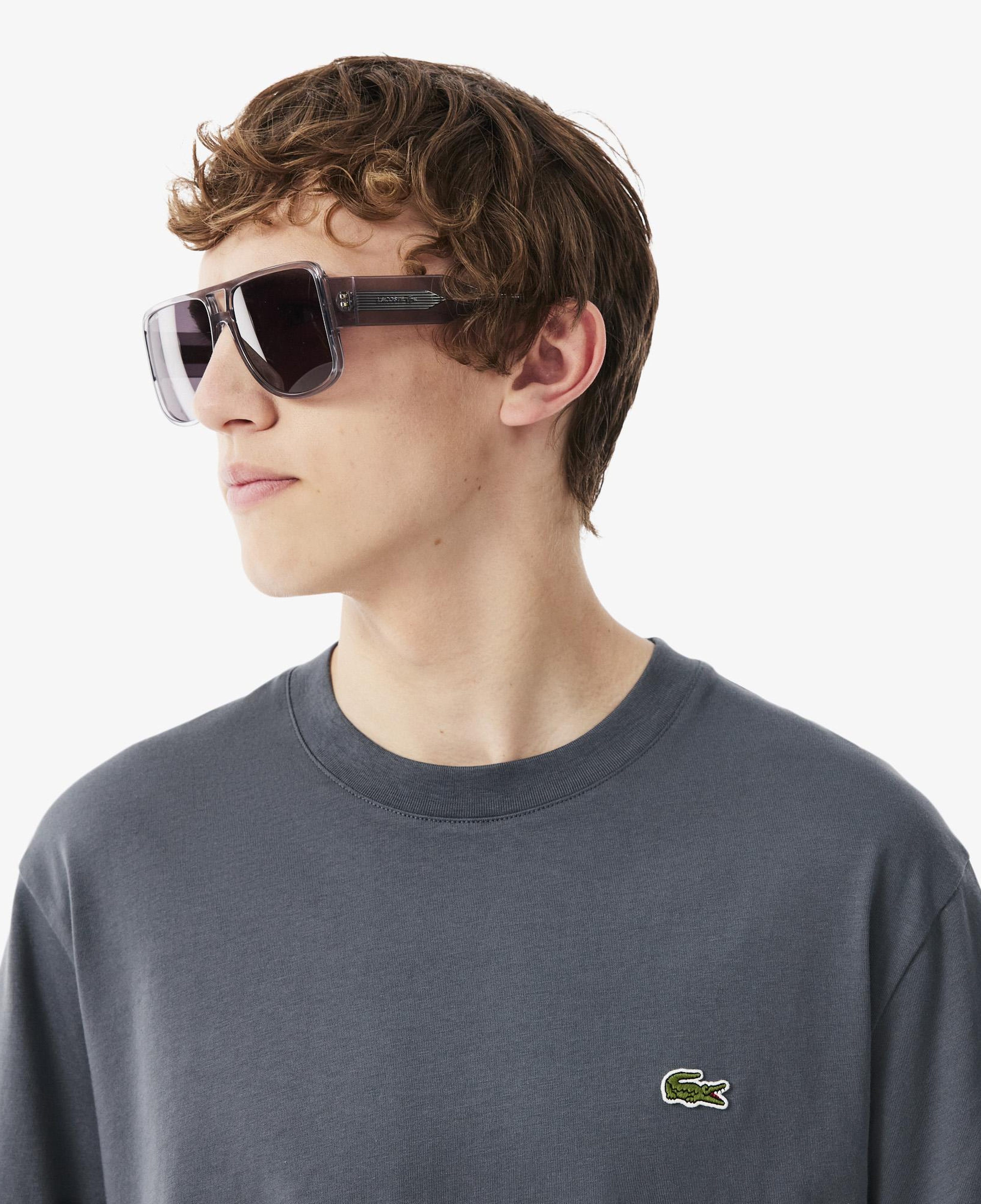 Erkek Classic Fit Bisiklet Yaka Koyu Gri T-Shirt