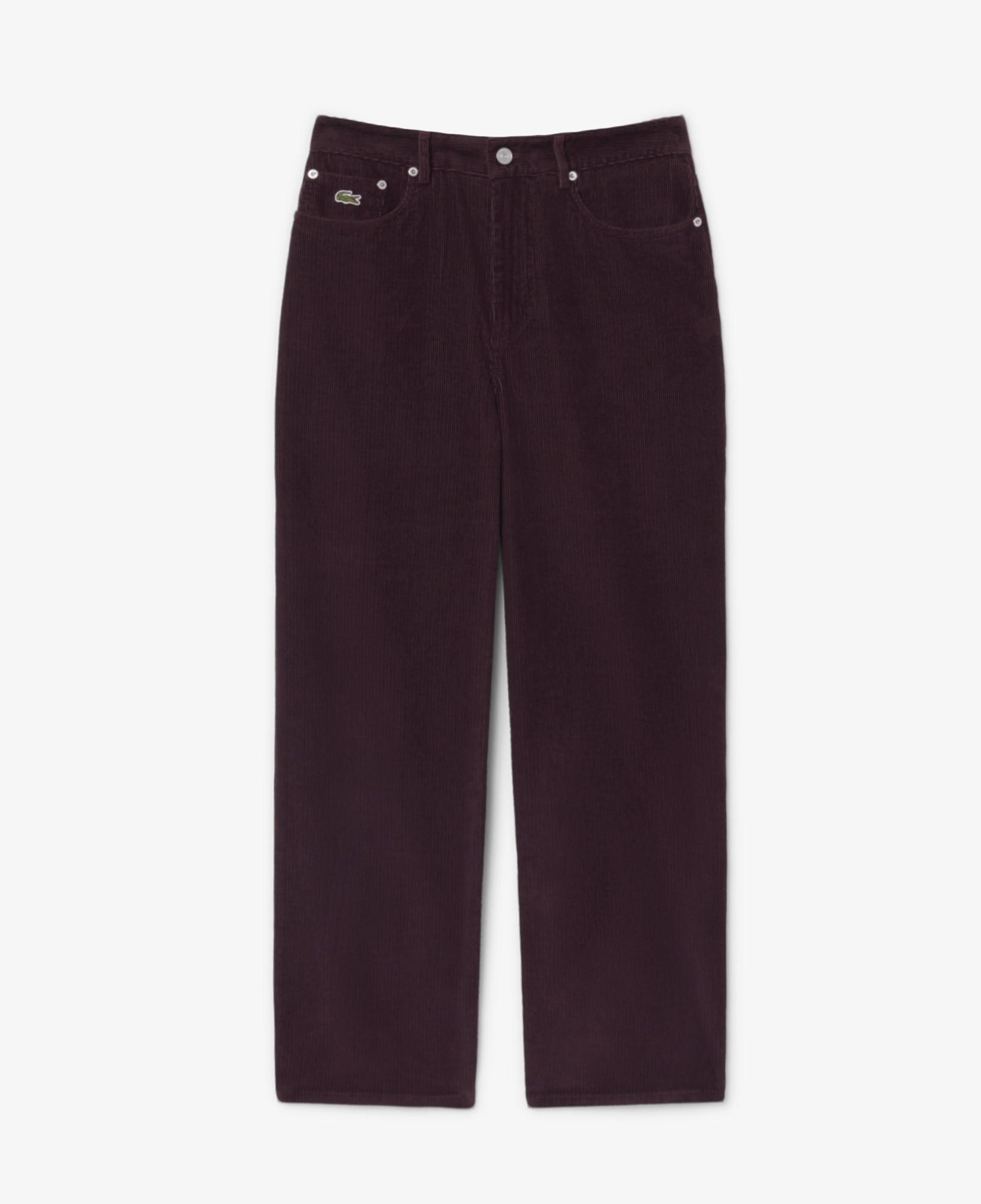 Kadın Wide Leg Bordo Pantolon