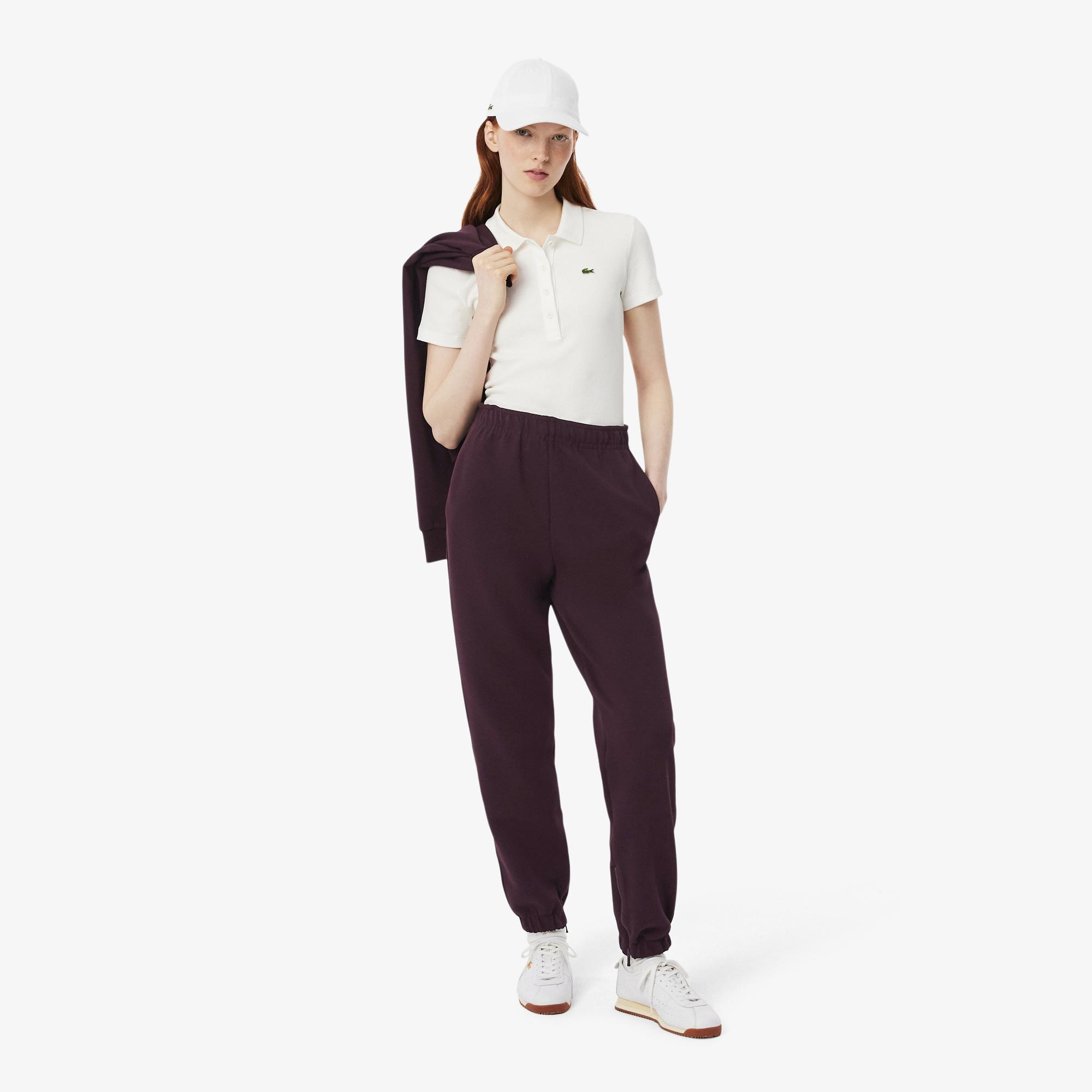 Kadın Straight Fit Bordo Eşofman Altı