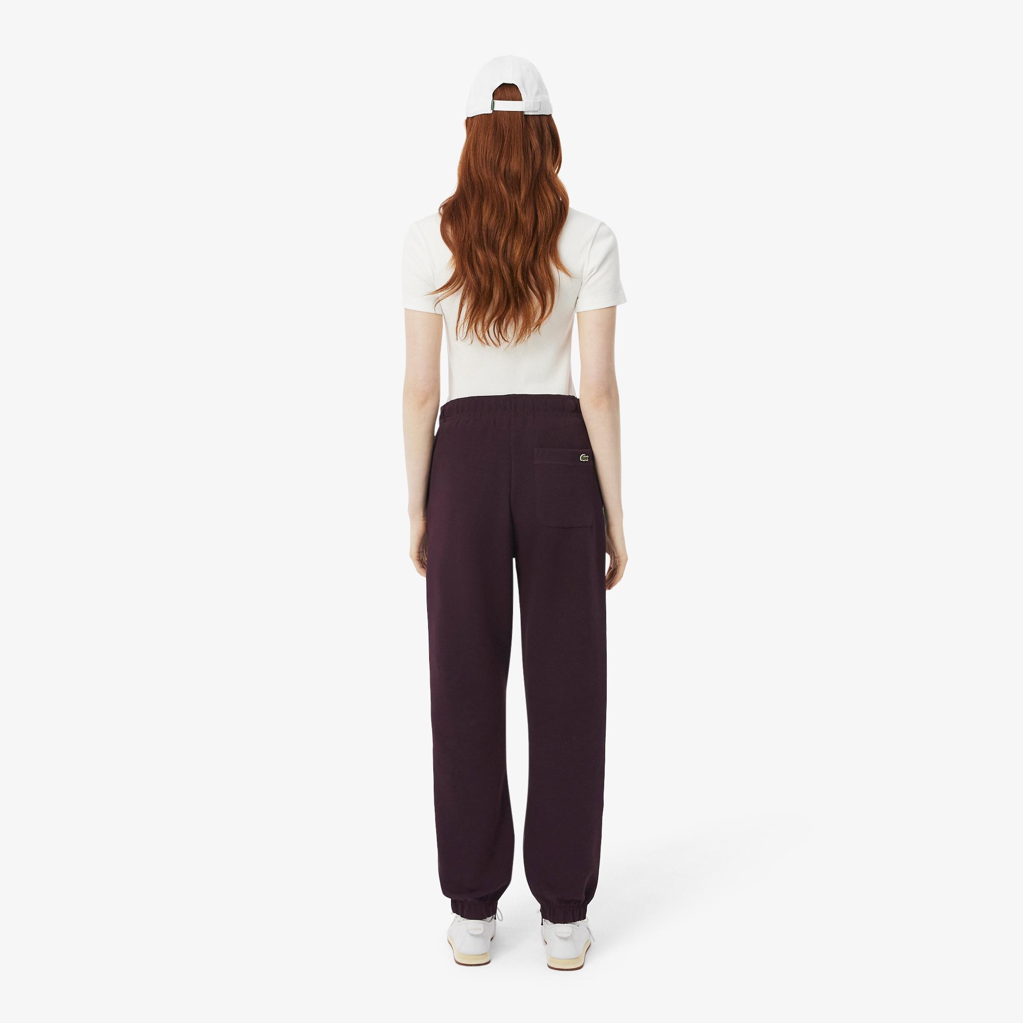 Kadın Straight Fit Bordo Eşofman Altı