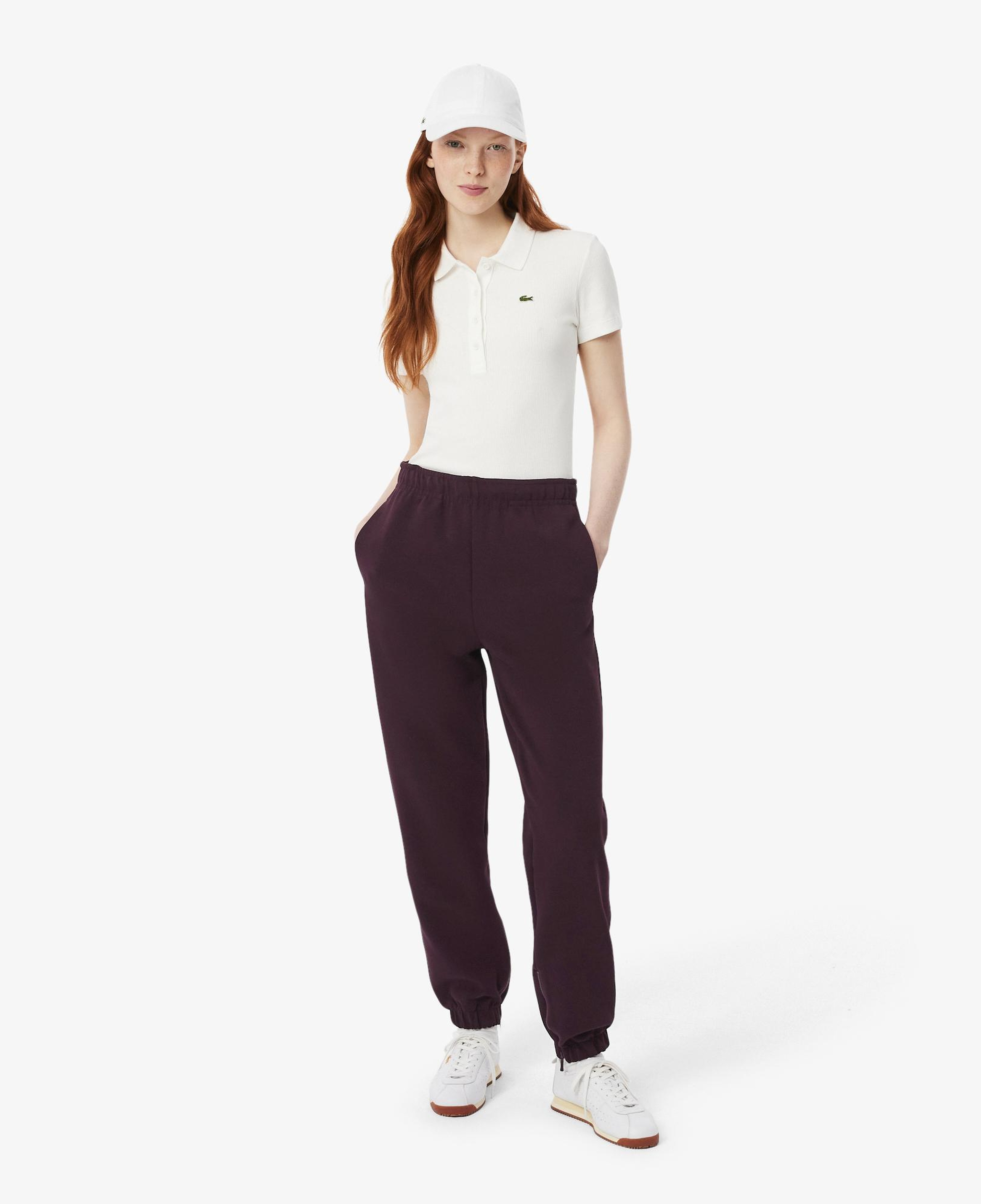 Kadın Straight Fit Bordo Eşofman Altı