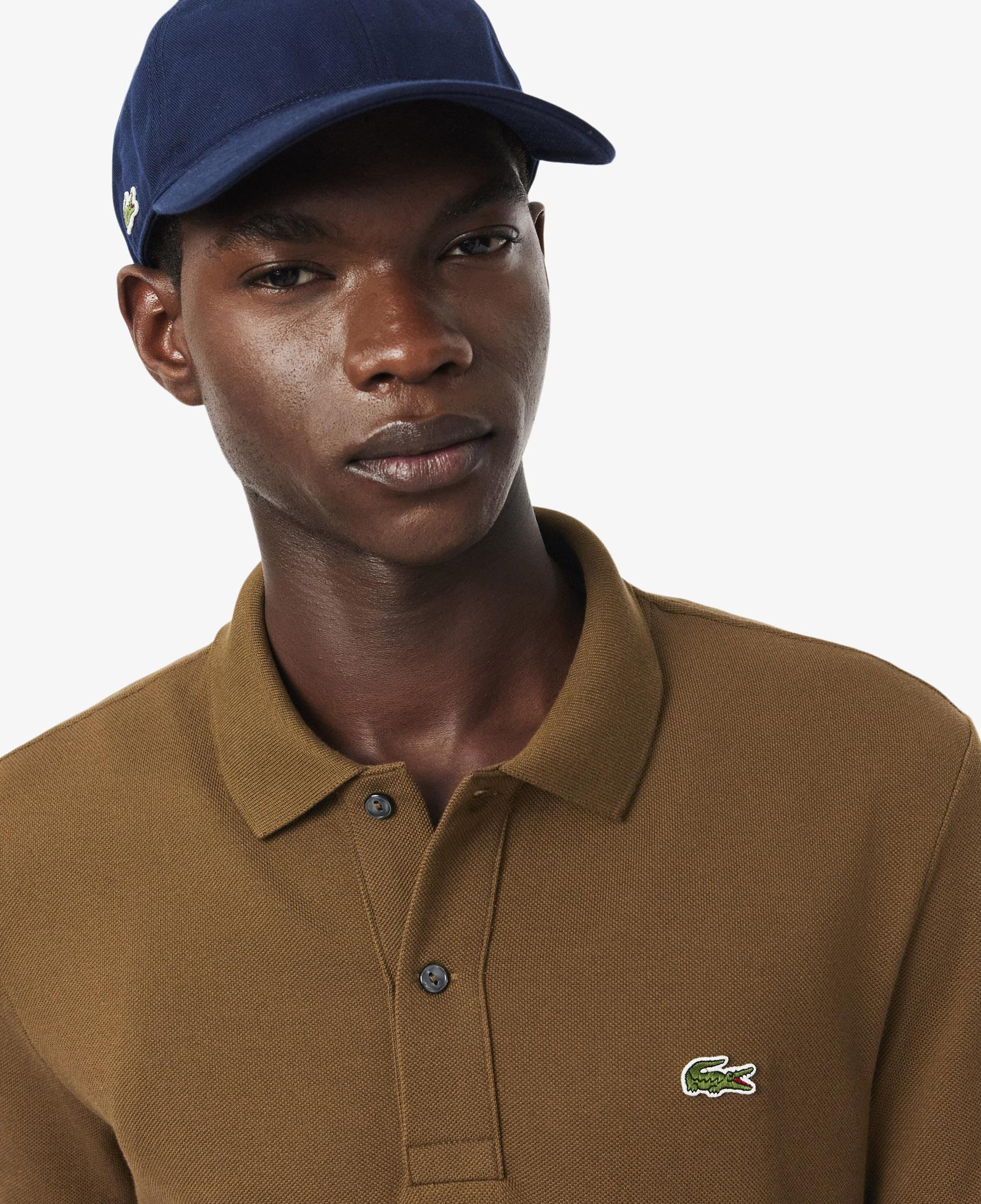 L.12.12 Erkek Slim Fit Kahverengi Polo