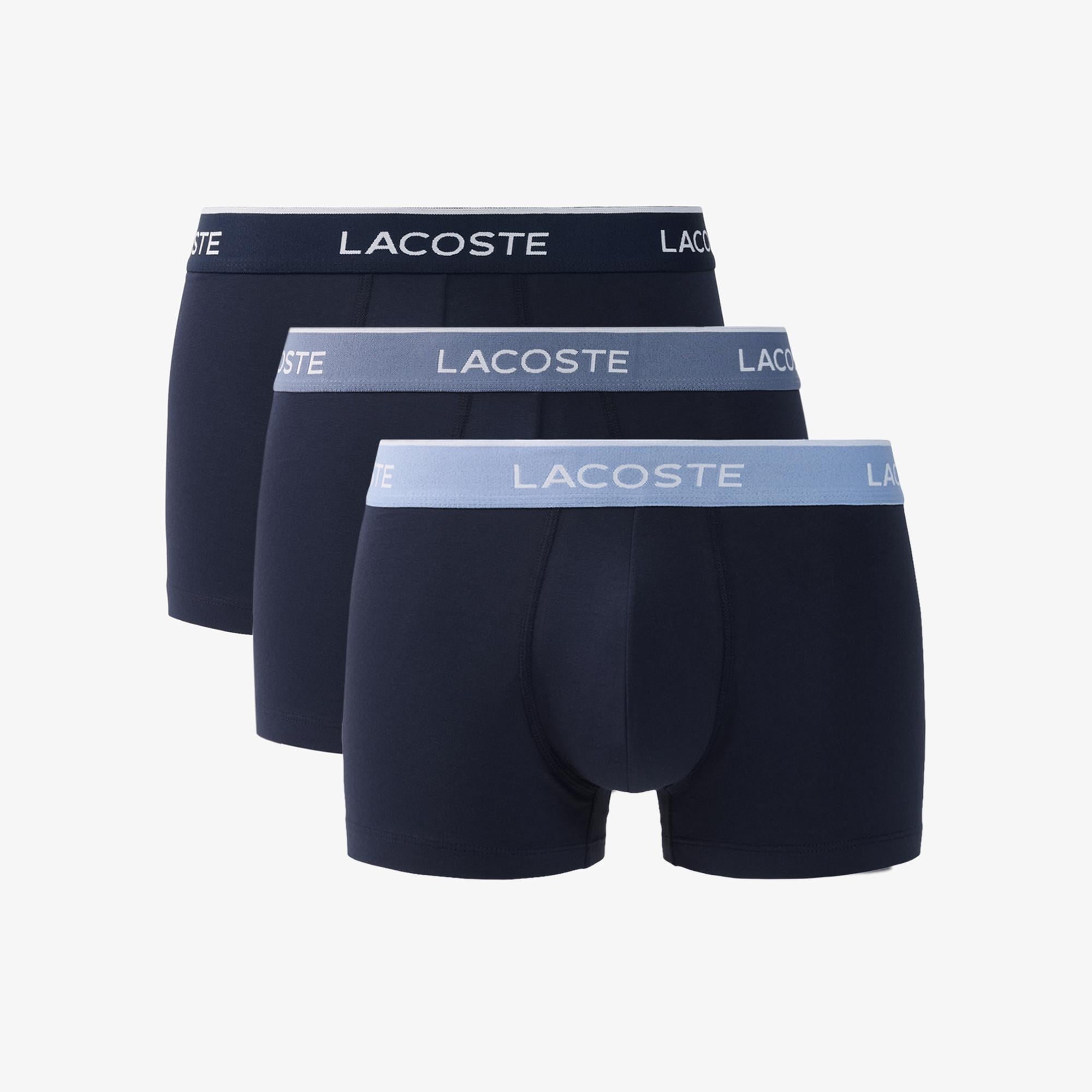 Erkek Regular Fit 3'lü Lacivert Boxer