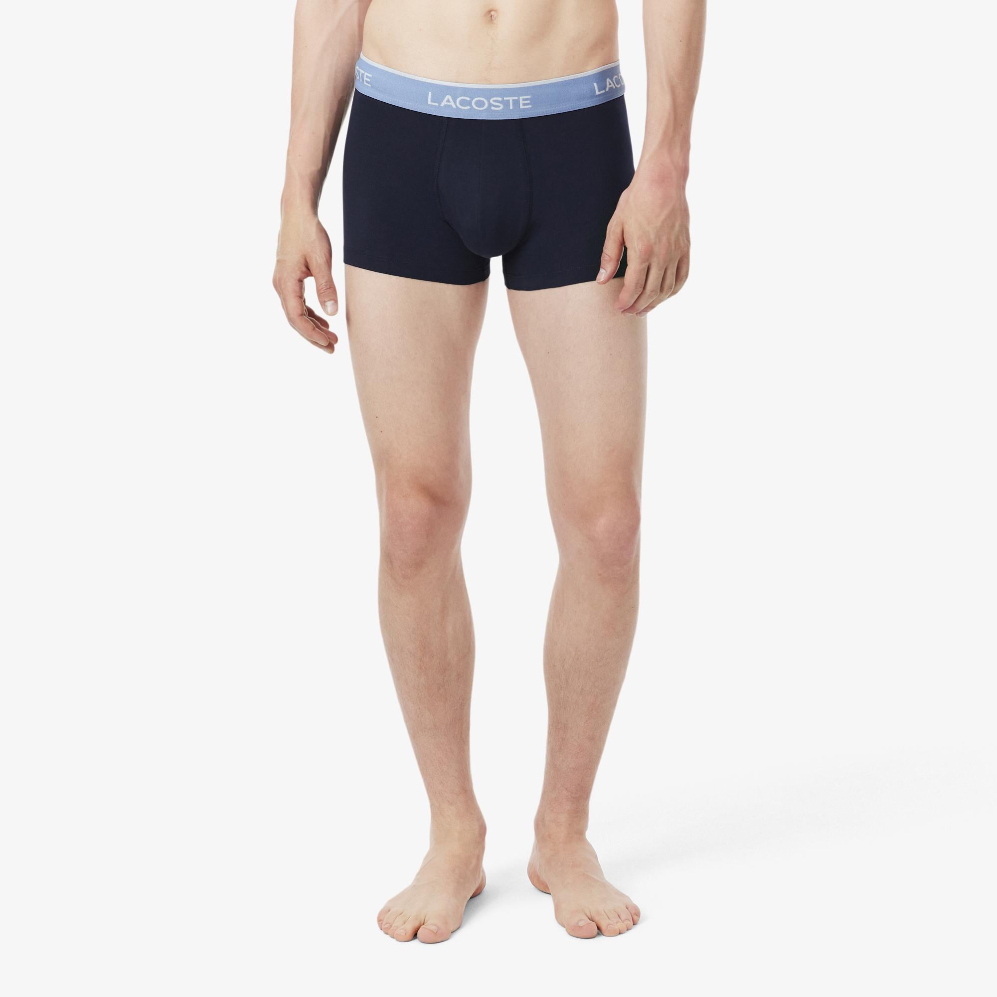 Erkek Regular Fit 3'lü Lacivert Boxer
