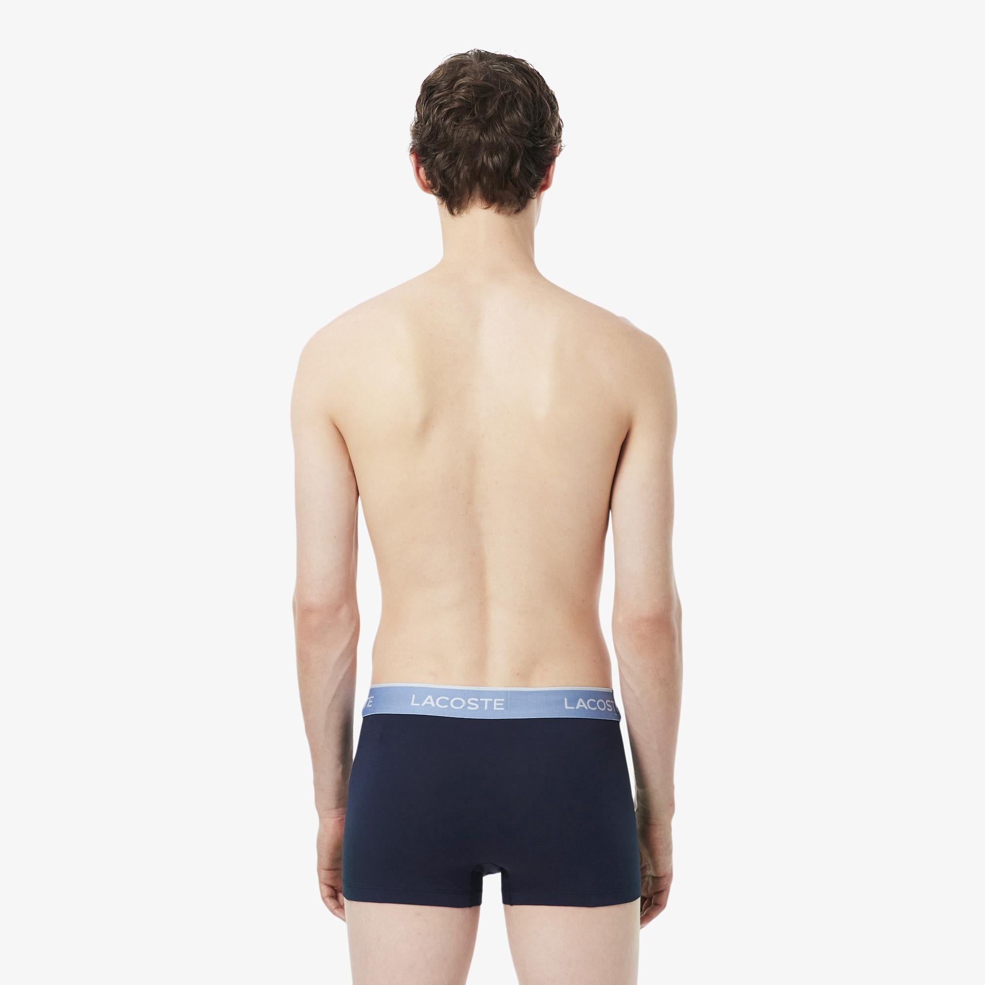 Erkek Regular Fit 3'lü Lacivert Boxer