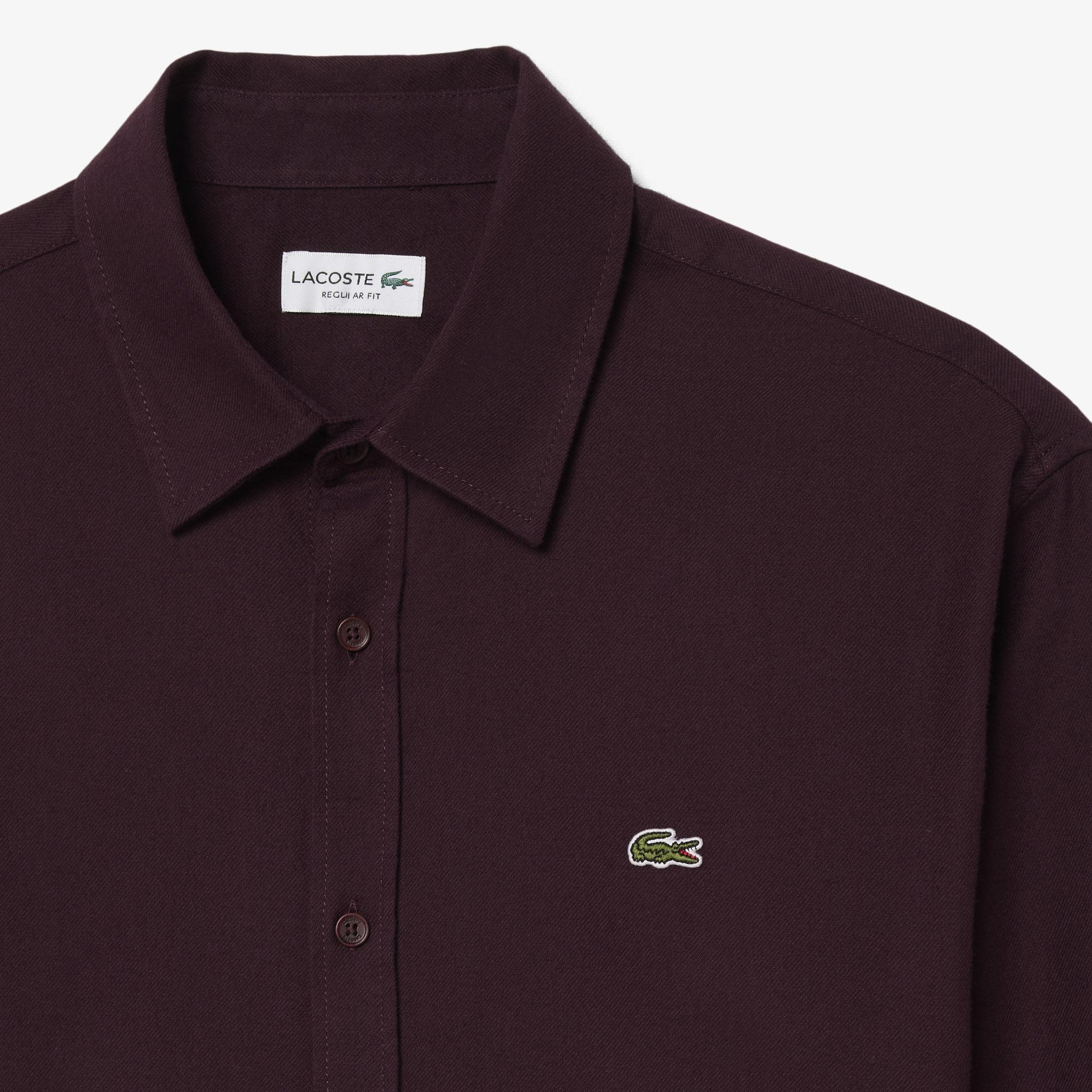 Erkek Regular Fit Bordo Gömlek