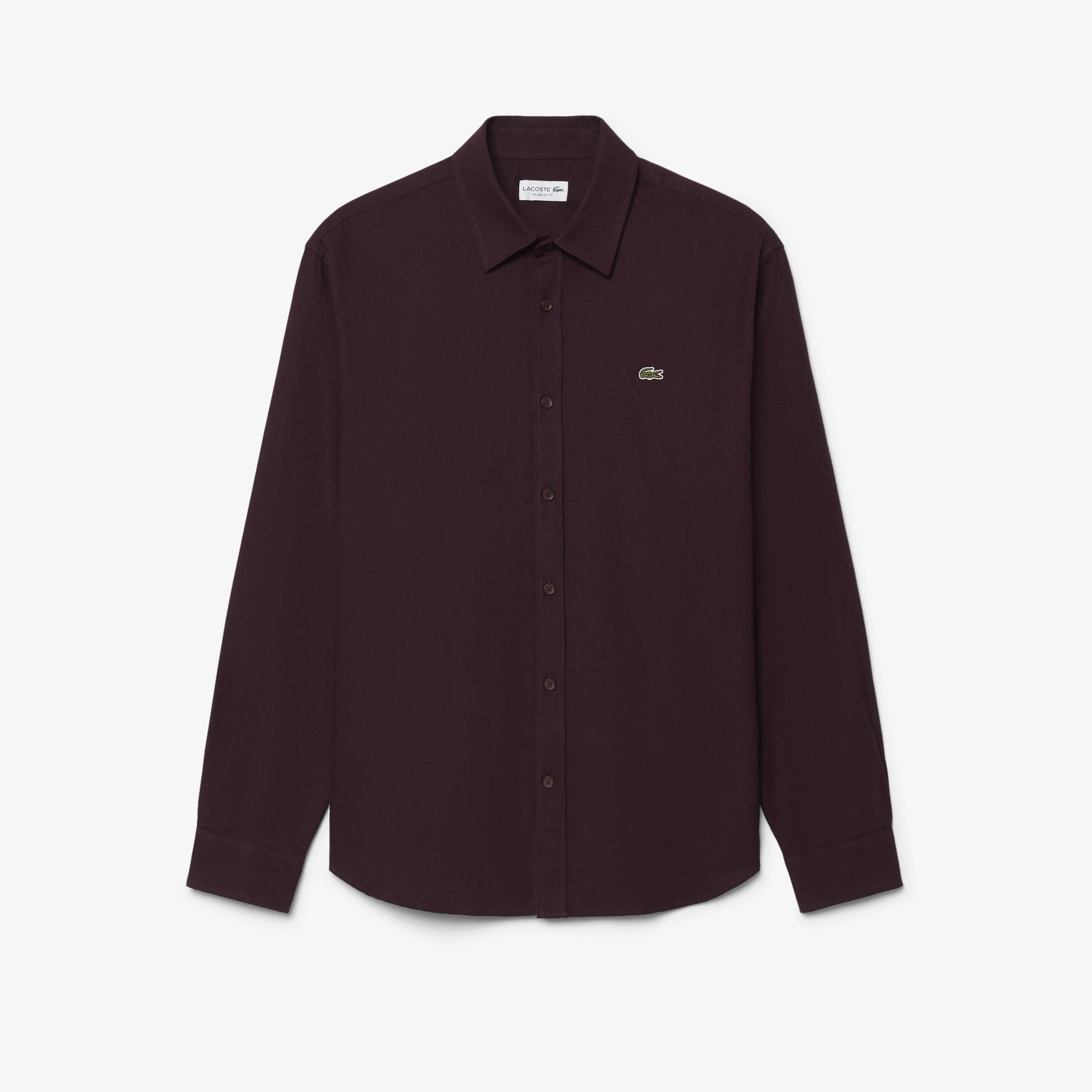 Erkek Regular Fit Bordo Gömlek