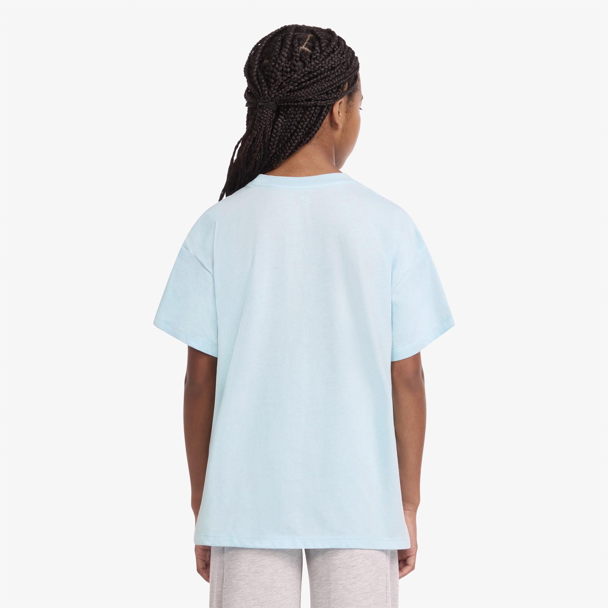 Converse Çocuk Mavi Grafik Baskılı T-Shirt