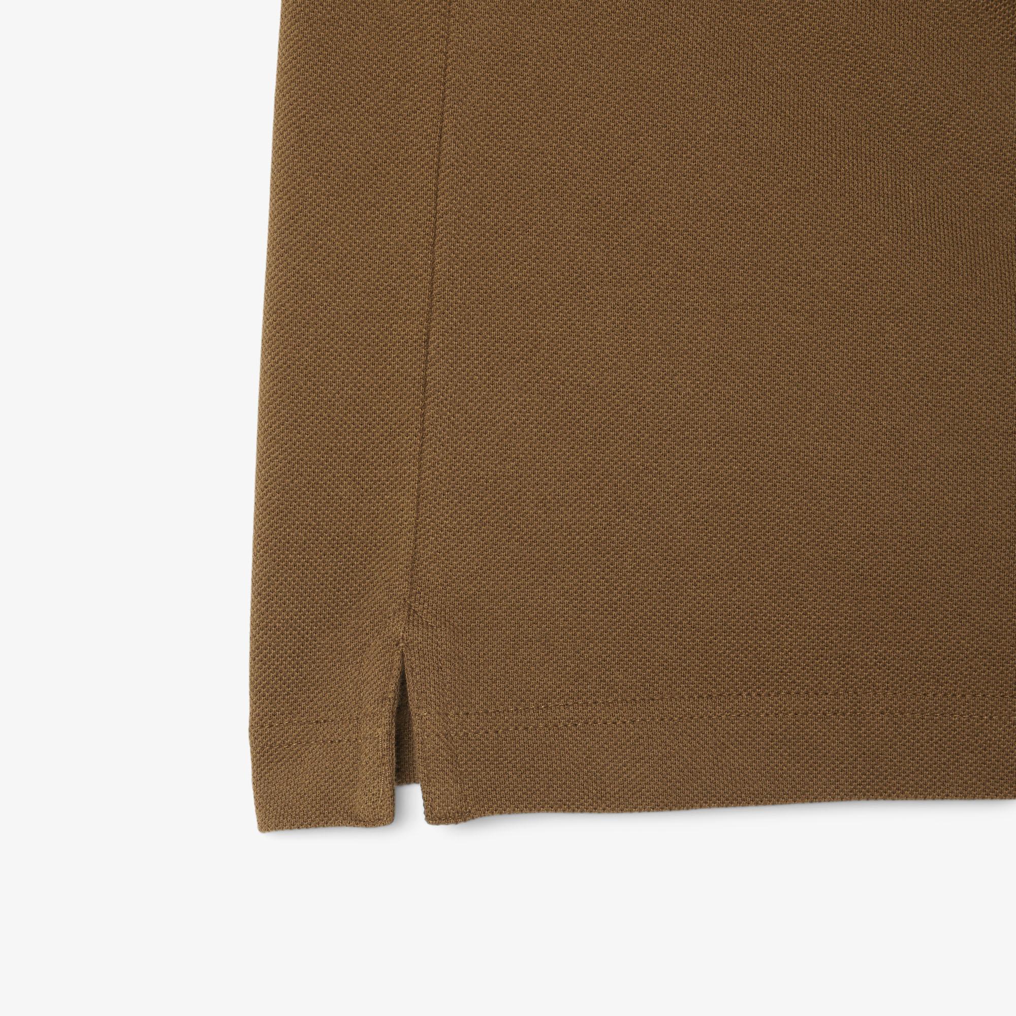 L.12.12 Erkek Slim Fit Kahverengi Polo