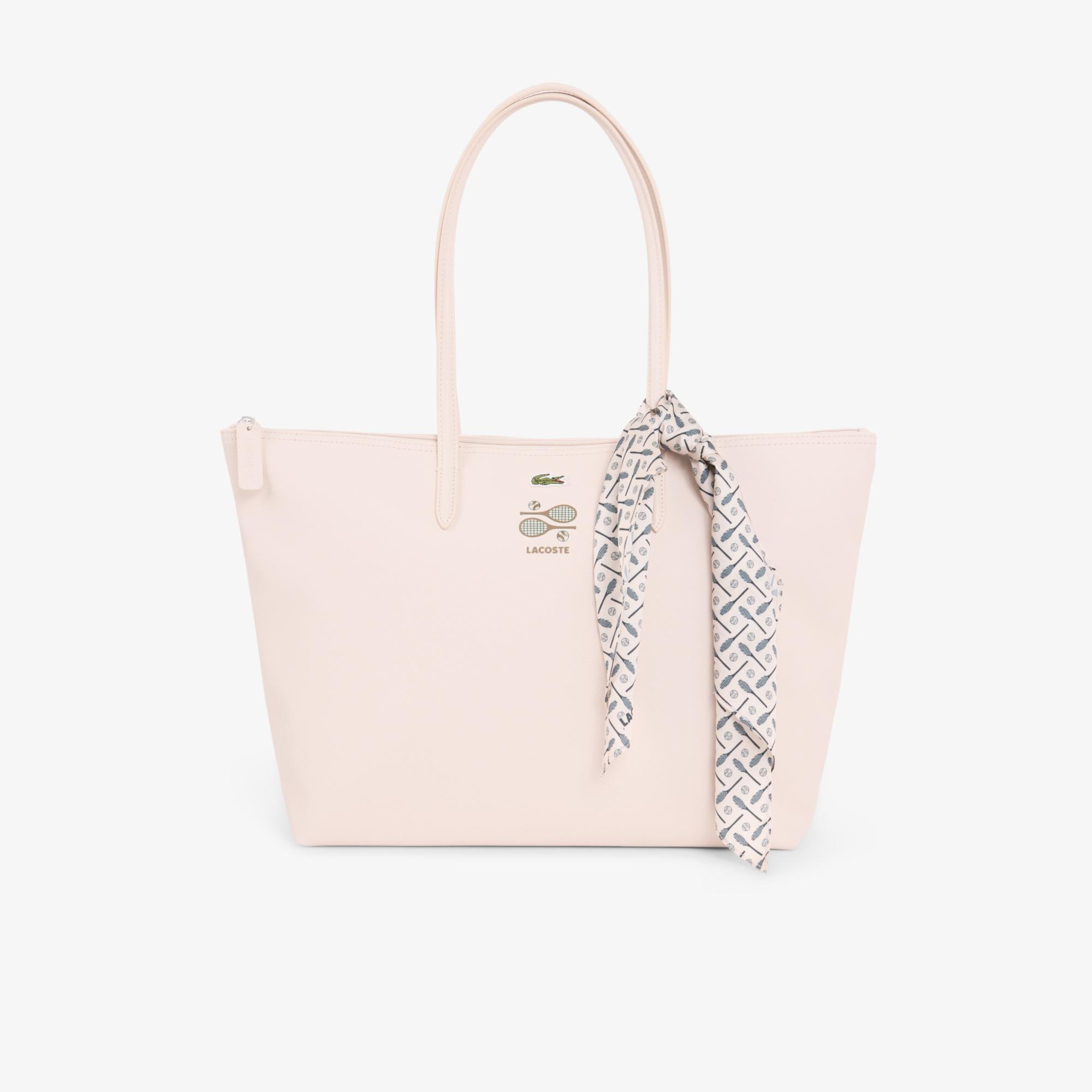 Large L.12.12 Kadın Açık Pembe Omuz Çantası