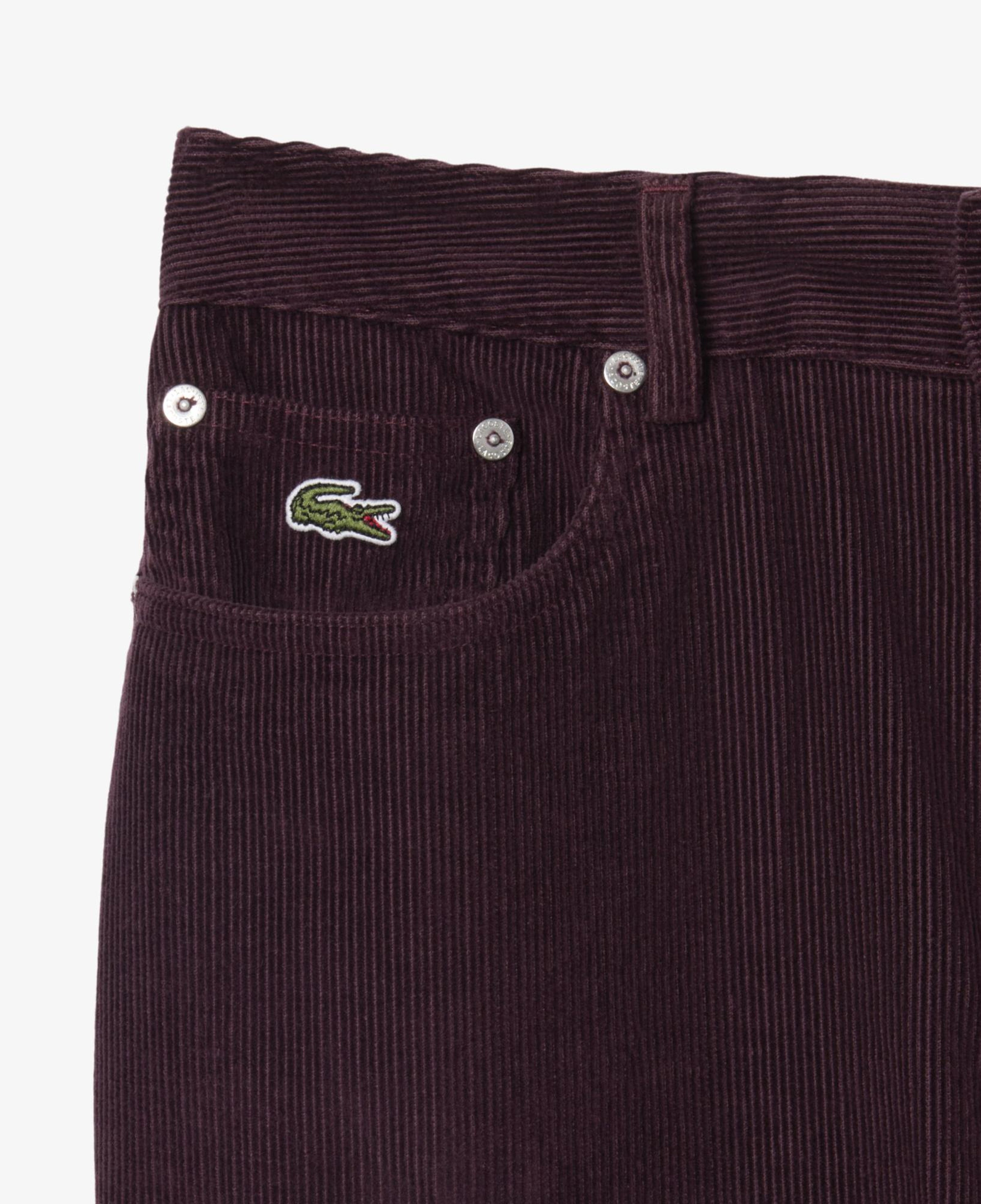 Kadın Wide Leg Kadife Bordo Pantolon