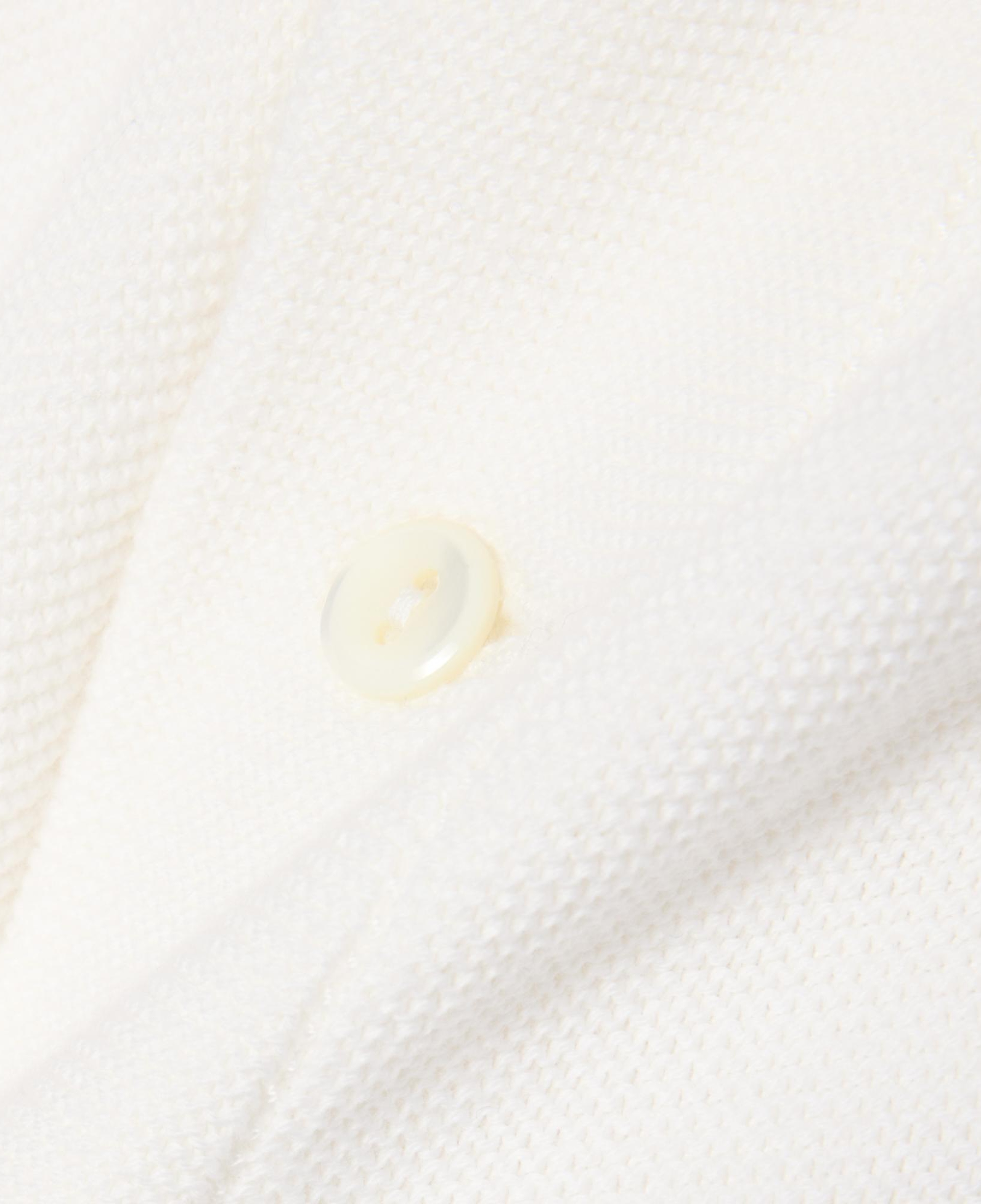 Erkek Classic Fit Polo Yaka Beyaz Kazak